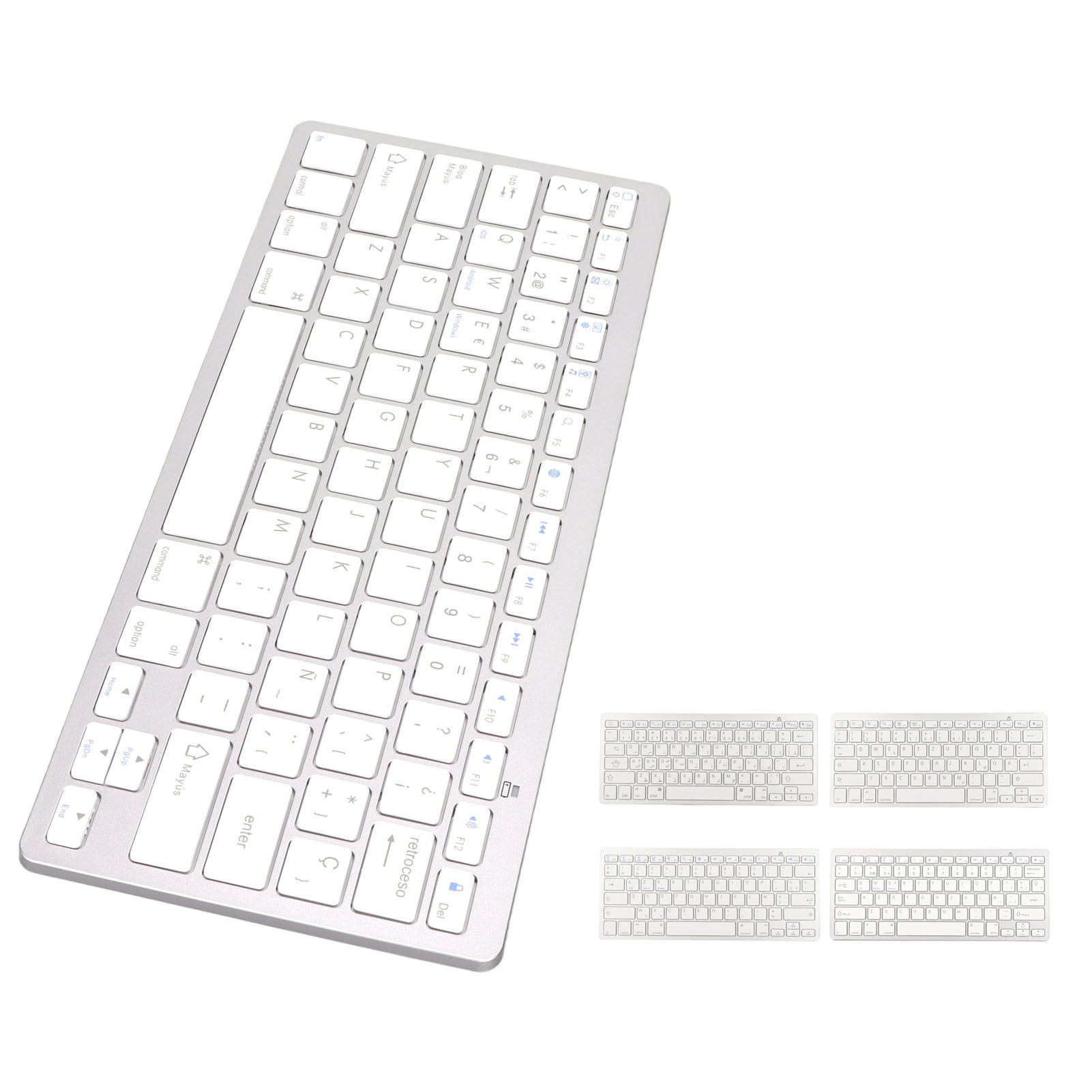 Wireless Keyboard Ultra Lightweight Ergonomic Compact Keyboard For IOS For ZZ1 - Picture 15 of 21