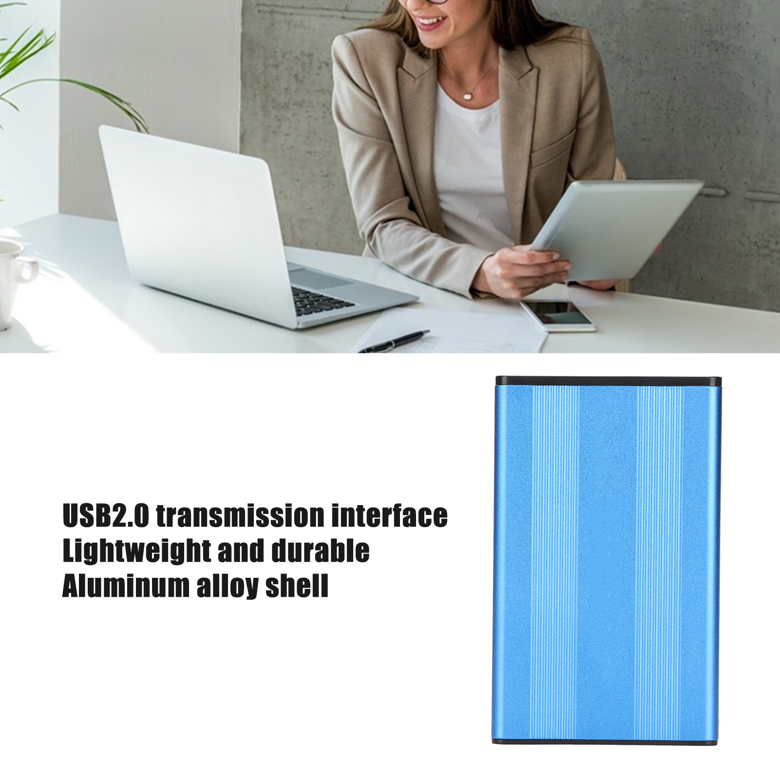 Hard Drive Enclosure 2.5in USB2.0 480Mbps Easy Installation Highly Plug And P FY - Afbeelding 25 van 33