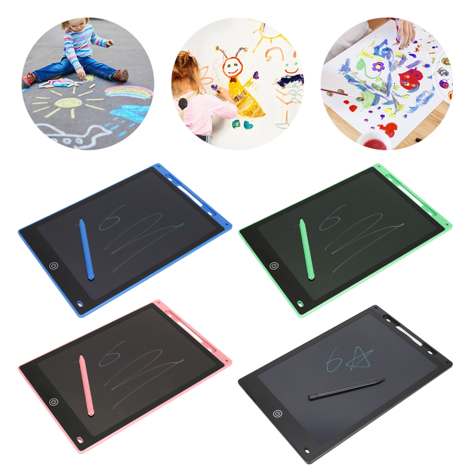 LCD Writing Tablet 12in Eyes Prot-ection Radiationless Eco Friendly Pressure FY - Bild 23 von 34