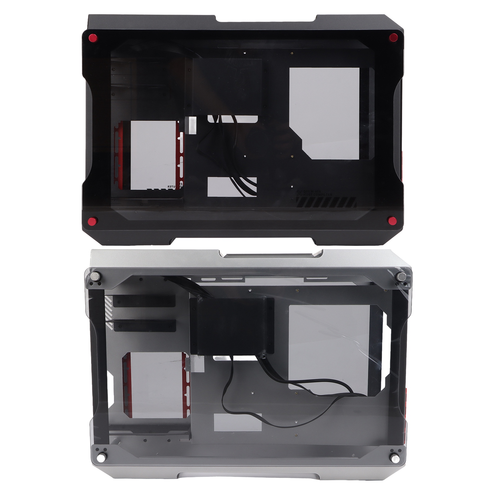 Motherboard Desktop Chassis Mini Fully Transparent Open Support MATX Motherbo FY - Afbeelding 27 van 29