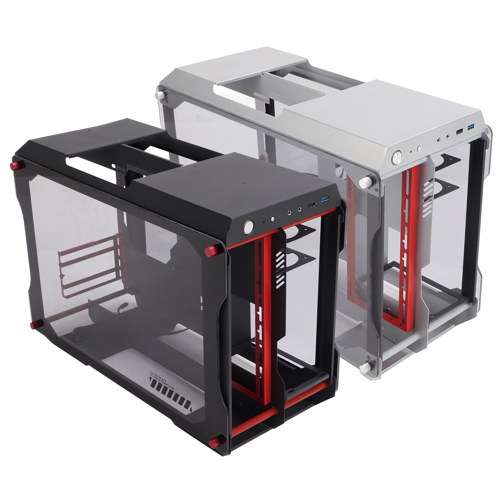 Motherboard Desktop Chassis Mini Fully Transparent Open Support MATX Motherbo CB - Afbeelding 24 van 29