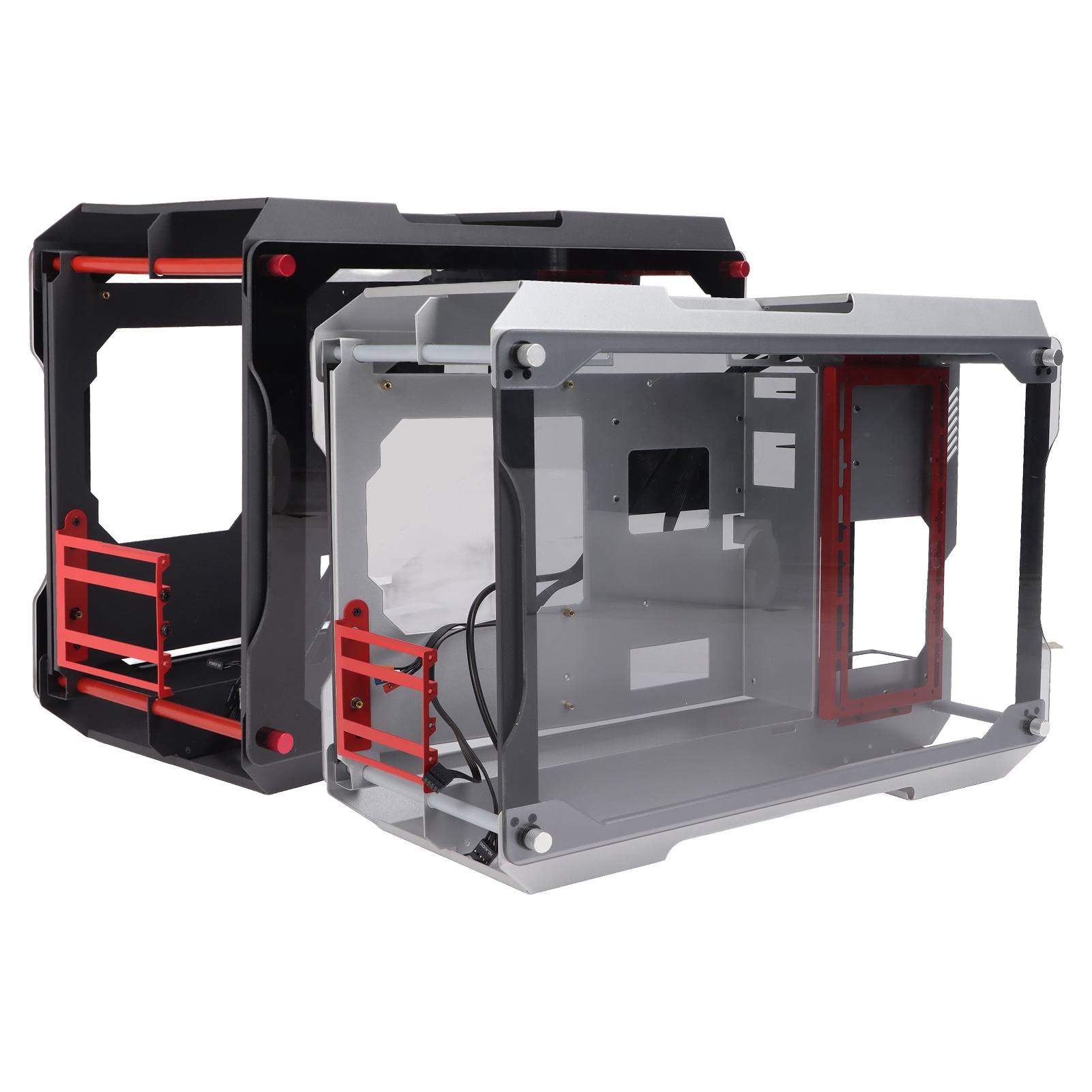 Motherboard Desktop Chassis Mini Fully Transparent Open Support MATX Motherb SAL - Afbeelding 24 van 29