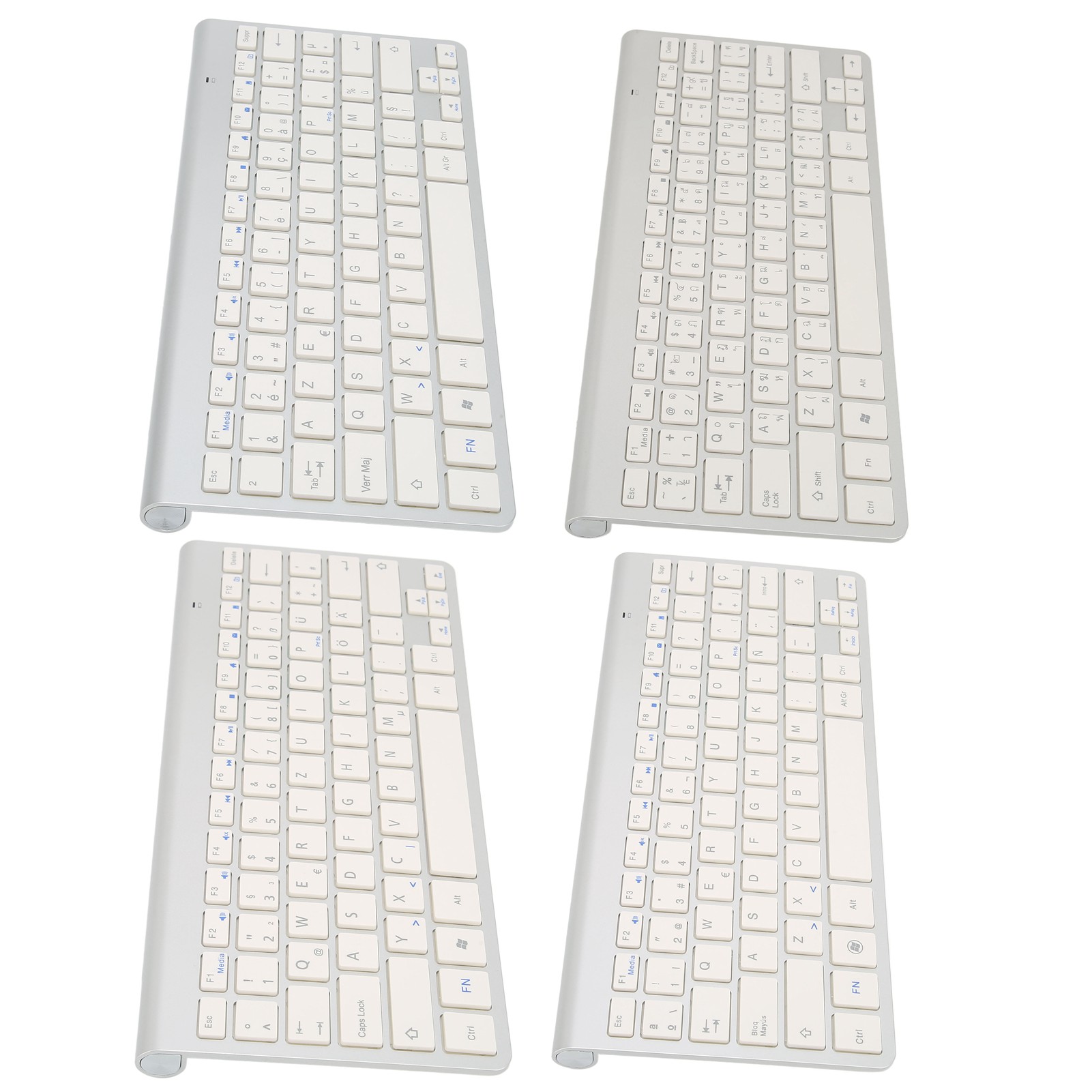 Wireless Keyboard Stylish Portable Wireless 2.4g Plug And Play Bilingual Key SAL - Photo 27/30