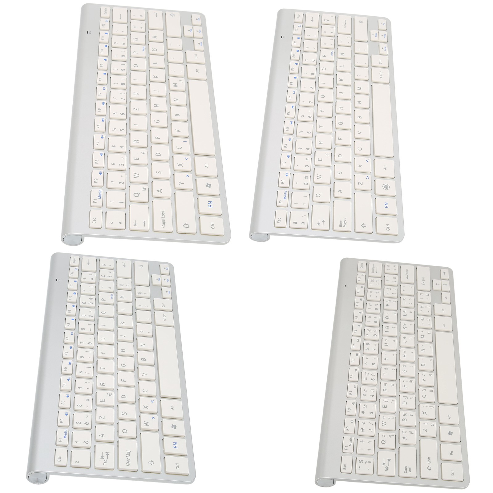 Wireless Keyboard Stylish Portable Wireless 2.4g Plug And Play Bilingual Keyb FY - Afbeelding 30 van 30