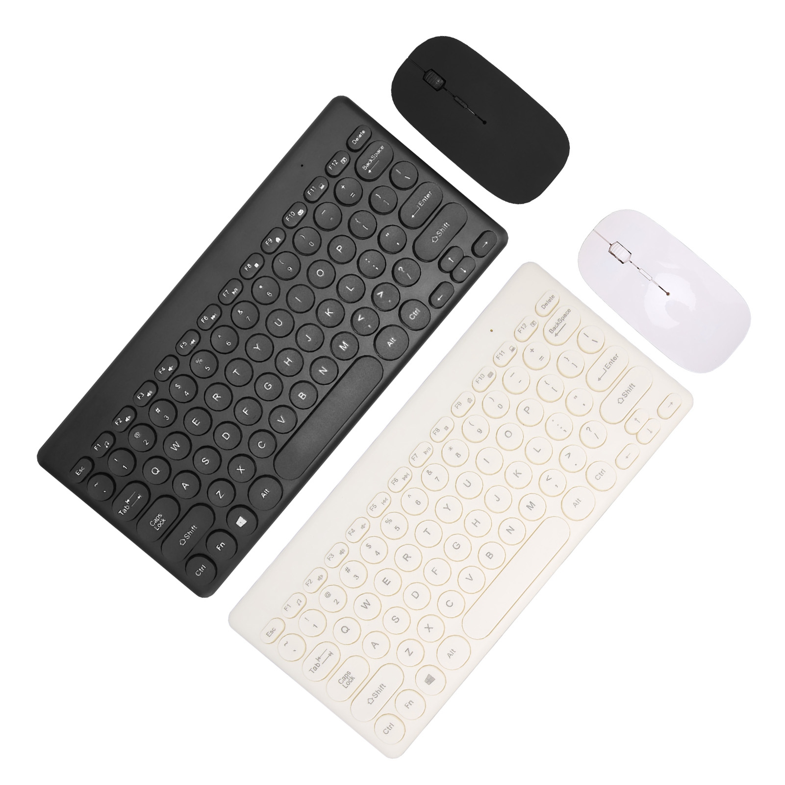 Keyboard Mouse Set Wireless 2.4G 78Keys Keyboard 4Keys Mouse Buttons Mini Com CB - Afbeelding 27 van 30