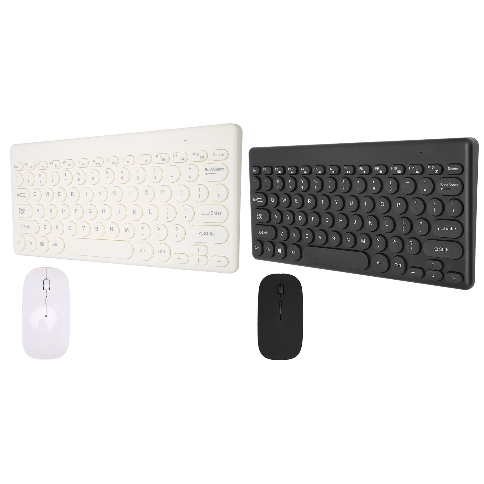 Keyboard Mouse Set Wireless 2.4G 78Keys Keyboard 4Keys Mouse Buttons Mini Com CB - Afbeelding 30 van 30