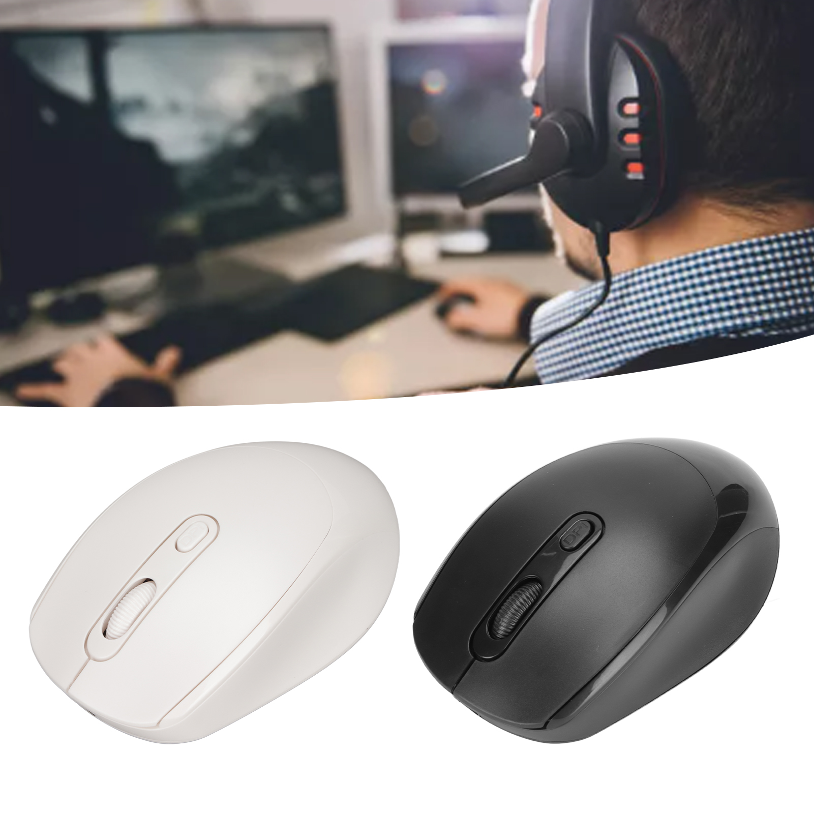 Wireless Mechanical Mouse Ergonomic Design 3 Level Adjustable DPI 1600DPI 2. BST - Picture 24 of 29