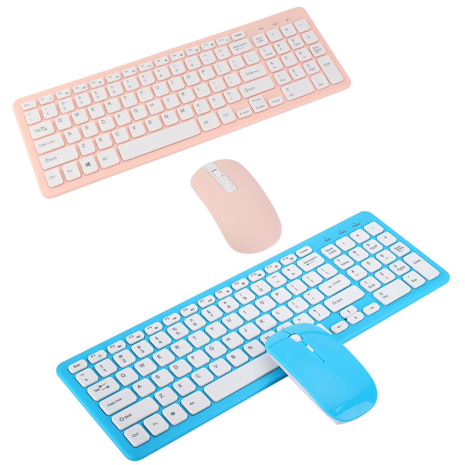Wireless Mouse Keyboard Set Office Gaming For Notebook Computer 3‑Speed Micr SAL - Afbeelding 18 van 20
