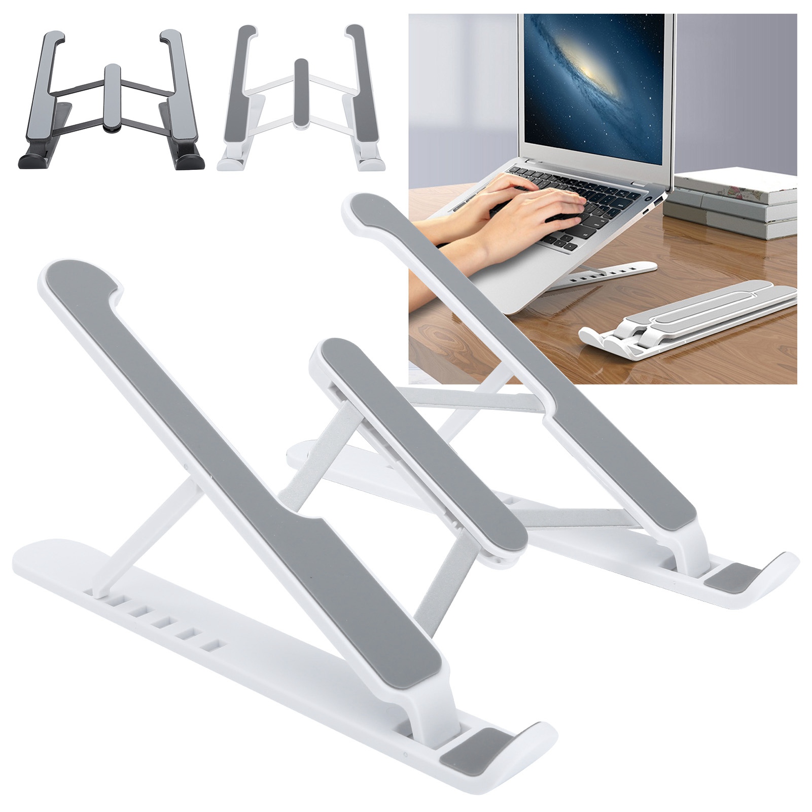 Notebook Stand MultiPosition Foldable Bracket 1117in Laptop Cooling Support SAL - Photo 21/21