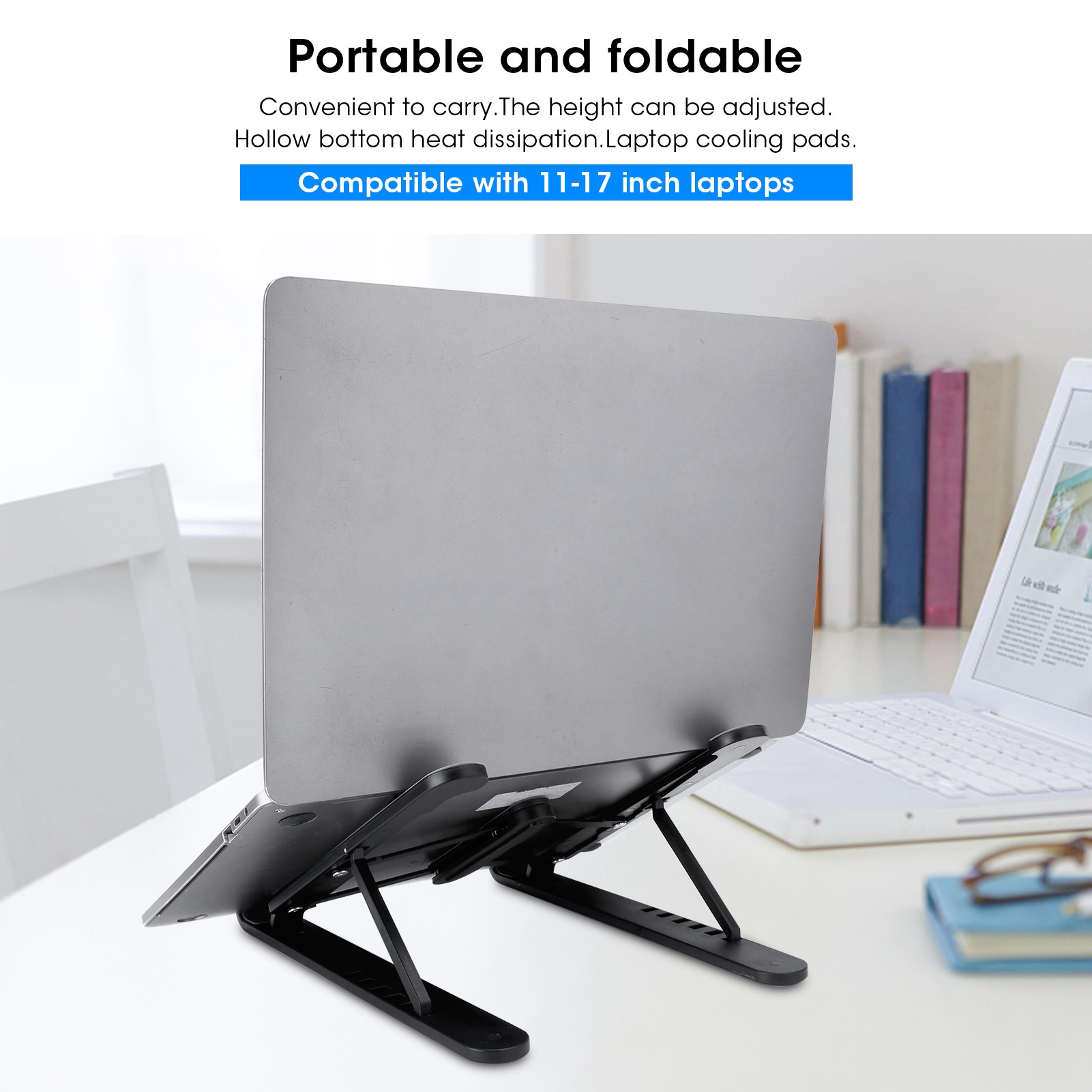 Notebook Stand MultiPosition Foldable Bracket 1117in Laptop Cooling Support SAL - Photo 16/21