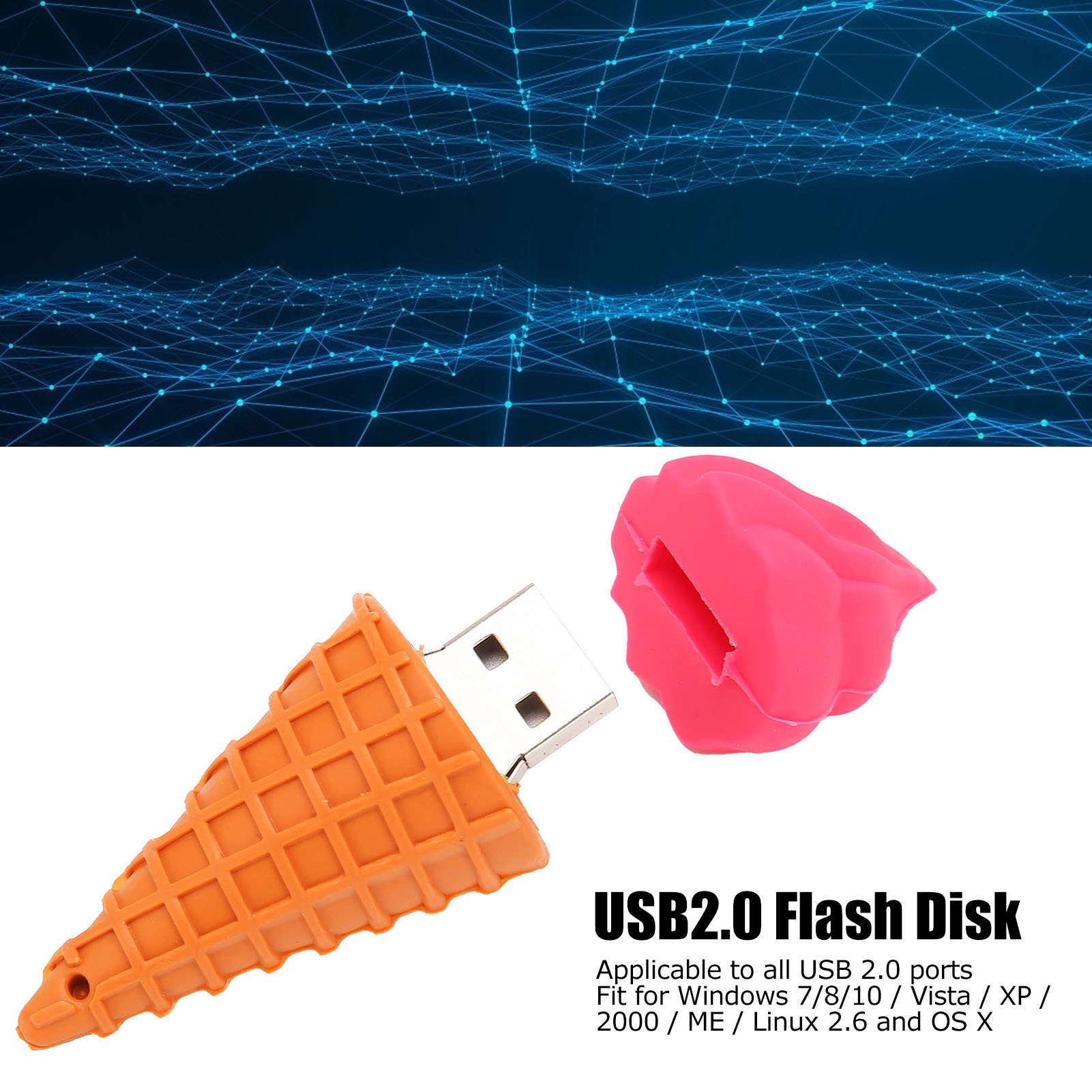 Household Office Portable U Disk Exquisite Cute USB 2.0 Flash Drive For Date CB - Afbeelding 25 van 31