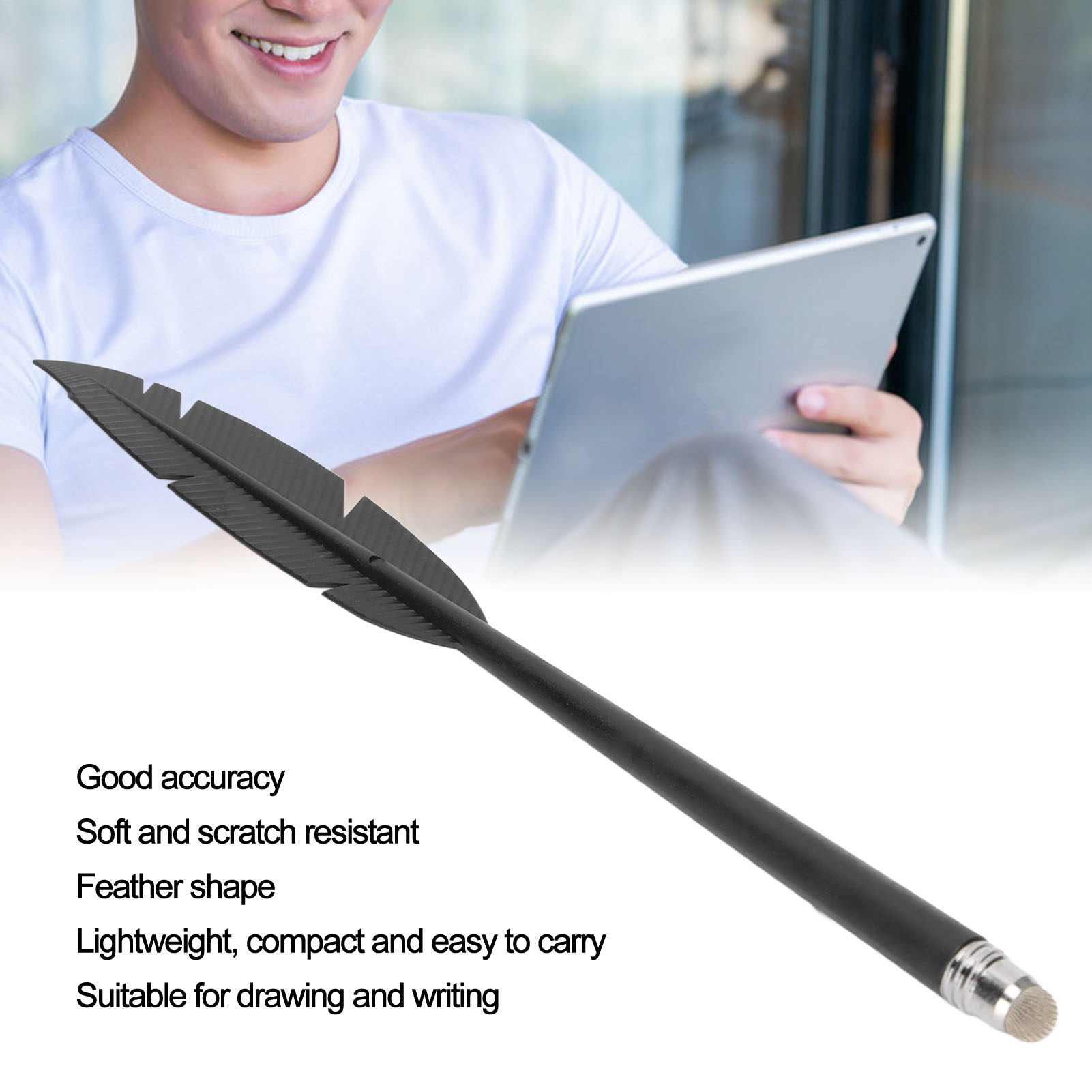 Capacitive Stylus Feather Shape Portable Digital Mobile Phone Tablet Touch P ZZ1 - Photo 15 sur 18