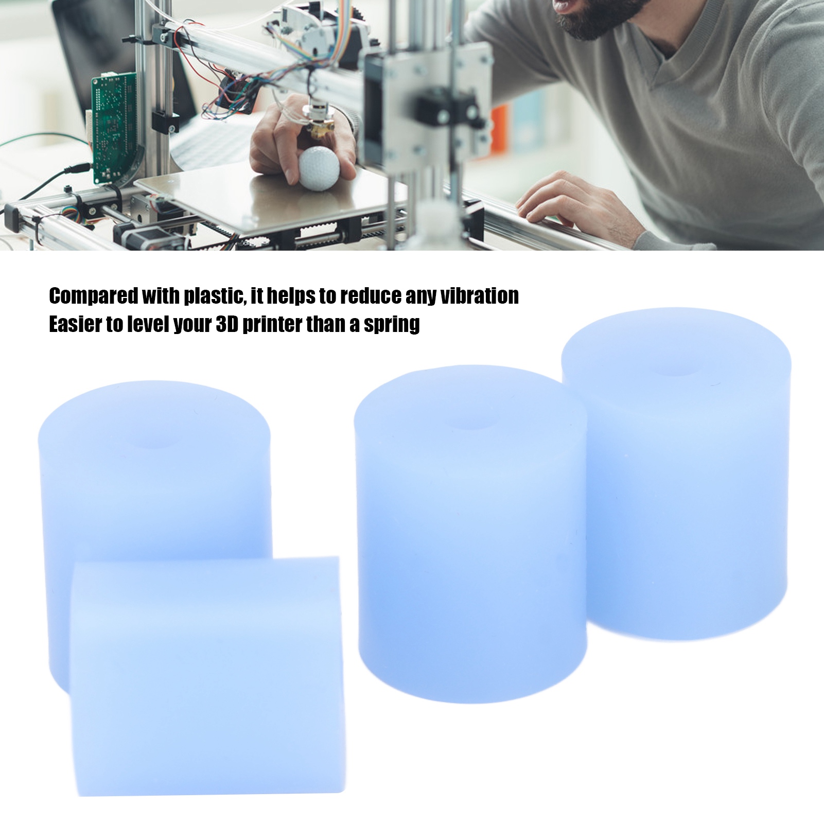 4pcs Heat Bed Mounts Column 16mm/0.6in Reducing Vibration Practical Printer SD3 - Picture 13 of 18
