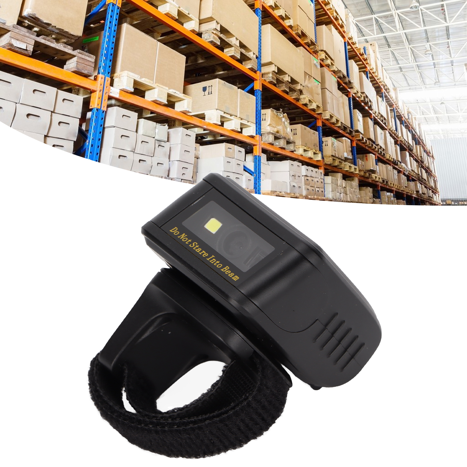 Scanner Black Portable Mini Wireless 2.4g Handheld Wearable Ring Barcode - Picture 27 of 28