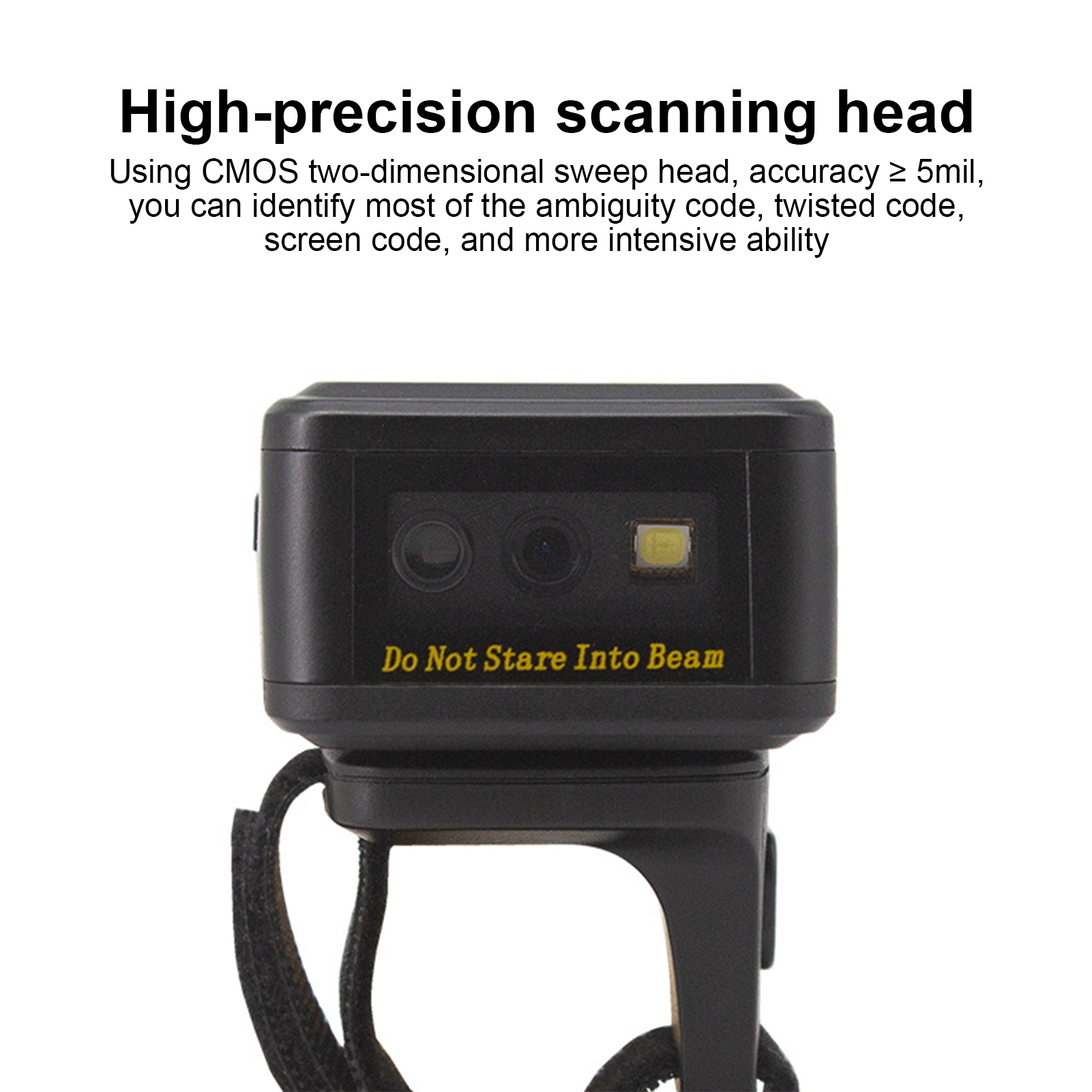 Scanner Black Portable Mini Wireless 2.4g Handheld Wearable Ring Barcode - Picture 28 of 28