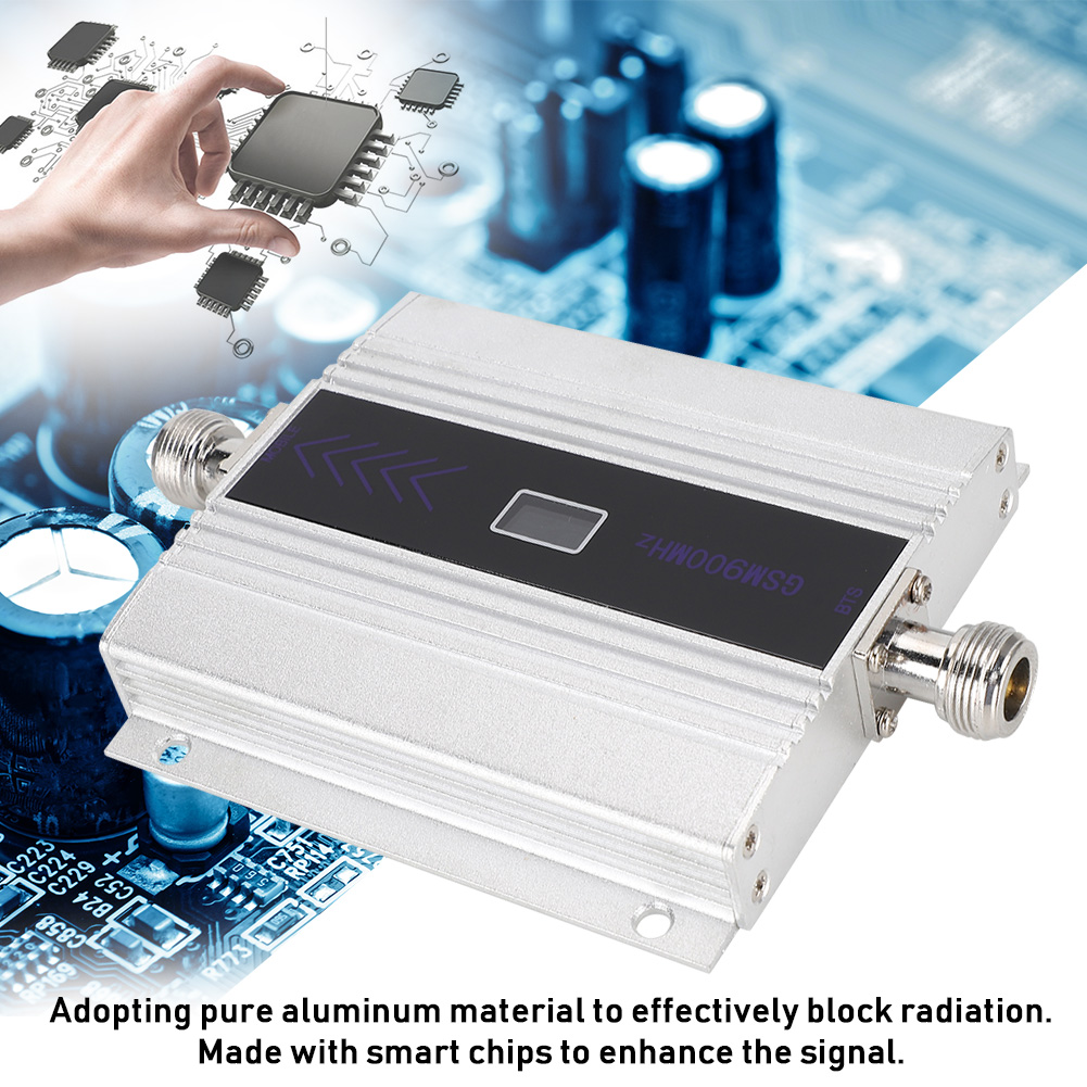 New Silver GSM900MHZ N Female Mobile Phone Signal Amplifier Receiver Repeater - Photo 12 sur 17