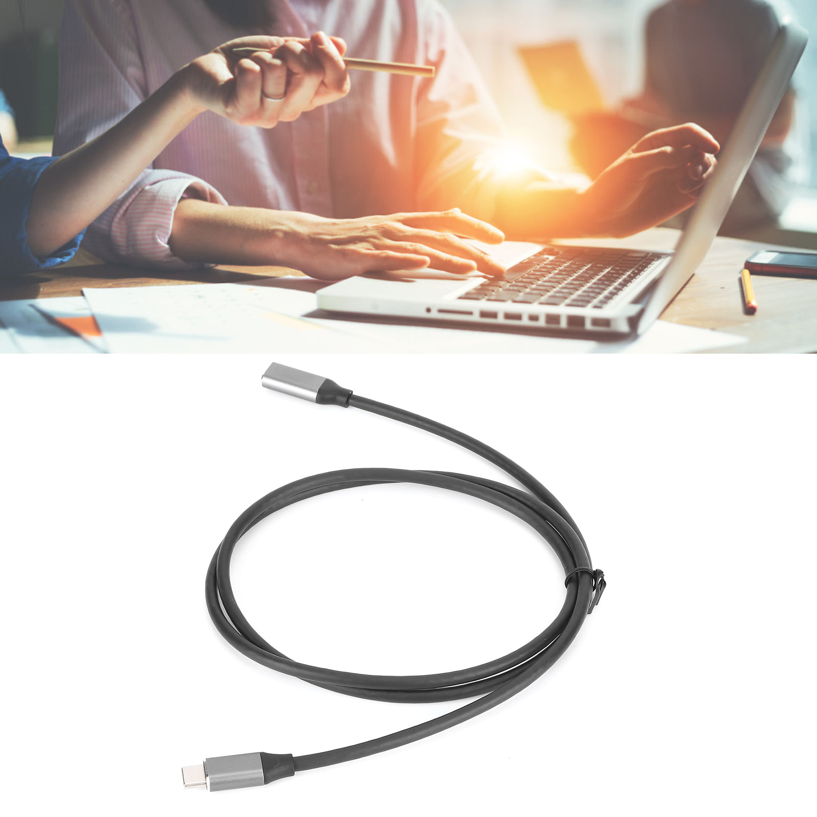 HD 4K USB 3.1 PD USB C Extension Cable Male To Female Type C Extender Cord 3A 60 - Zdjęcie 27 z 31