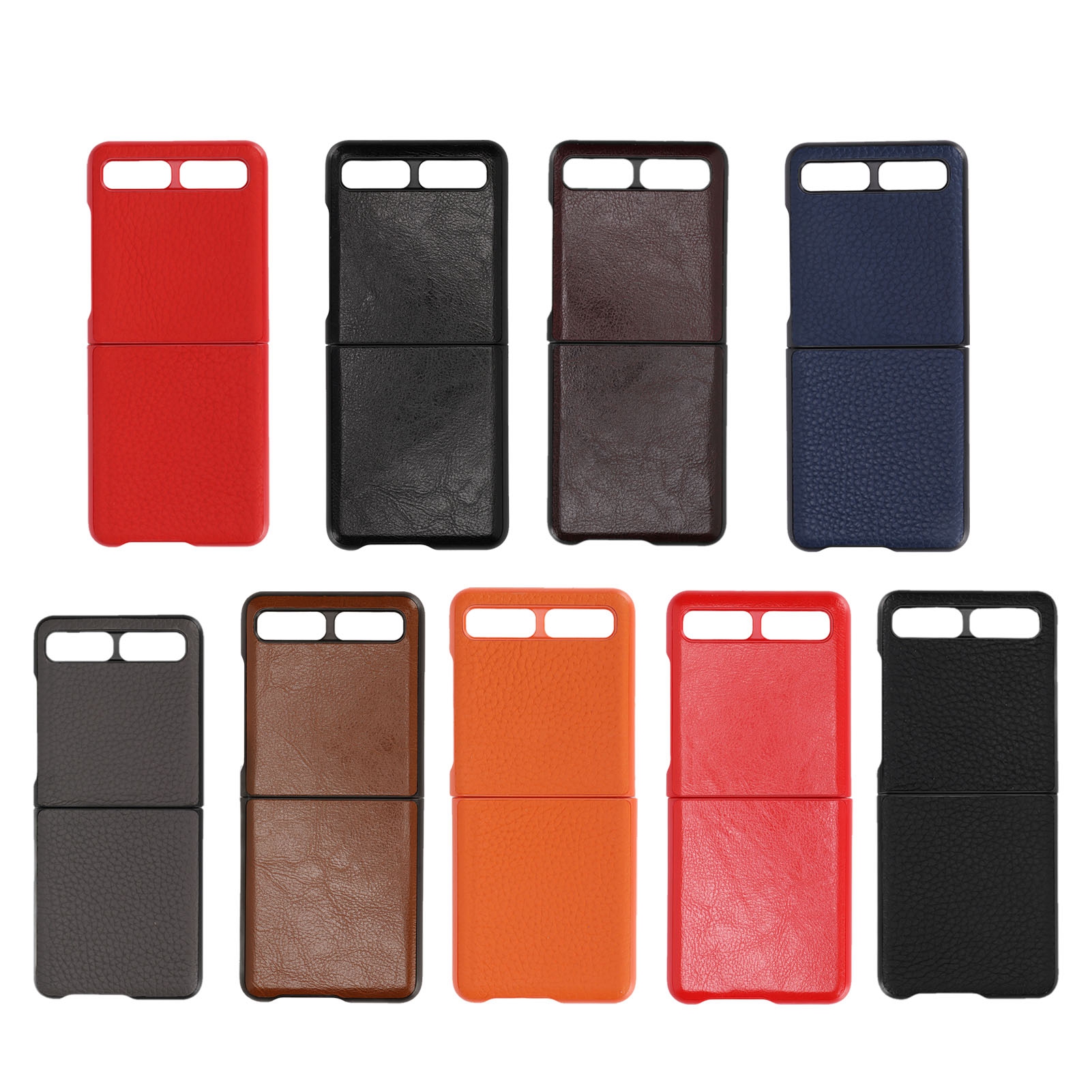 Leder Handyhülle Schutzhülle Schutzhülle Für Samsung Z Flip Anti Scra BHC - Zdjęcie 24 z 46