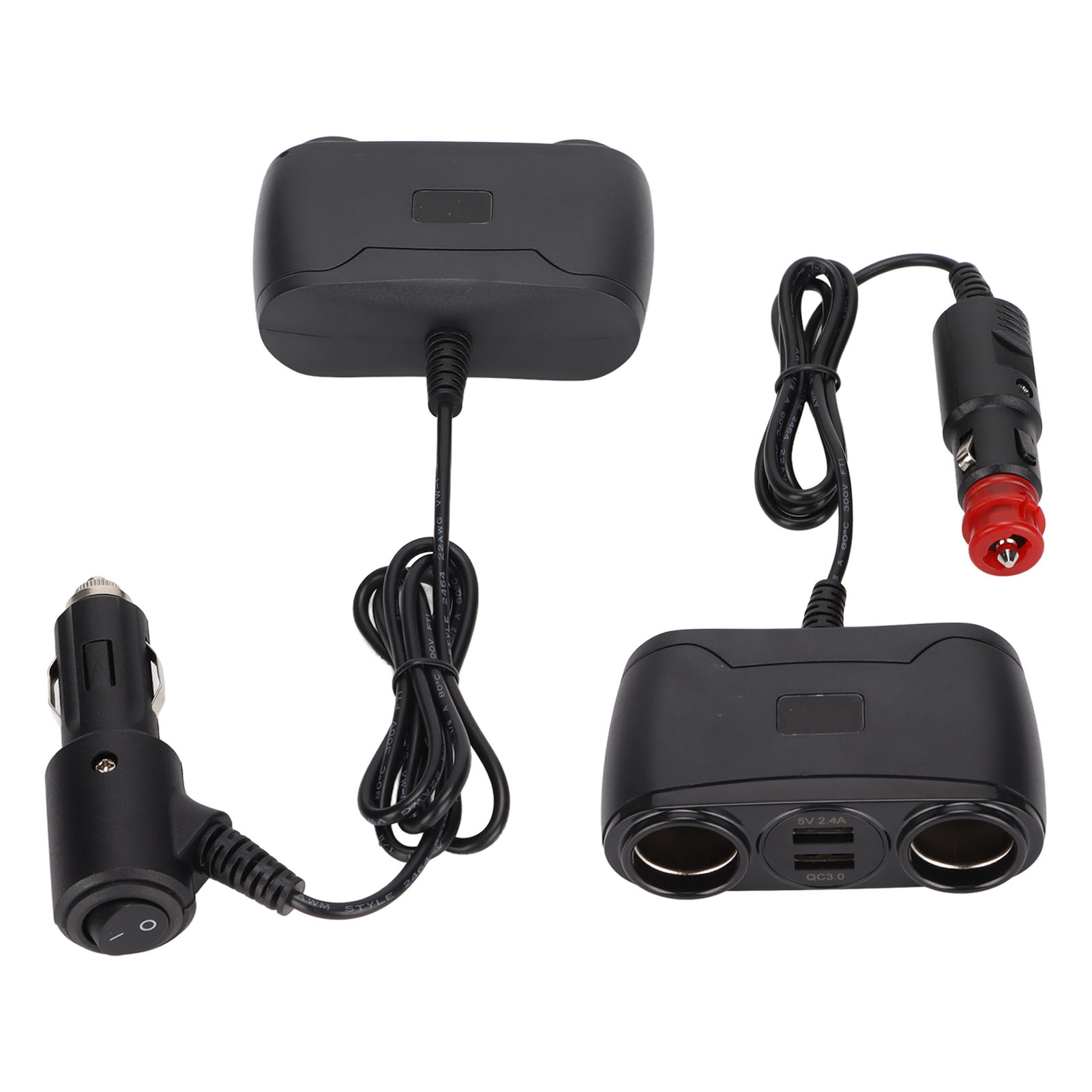 Cigarette Lighter Splitter Adapter 100W USB QC 3.0 Car Plug Charger 2 In 1 W FTD - Photo 14 sur 18
