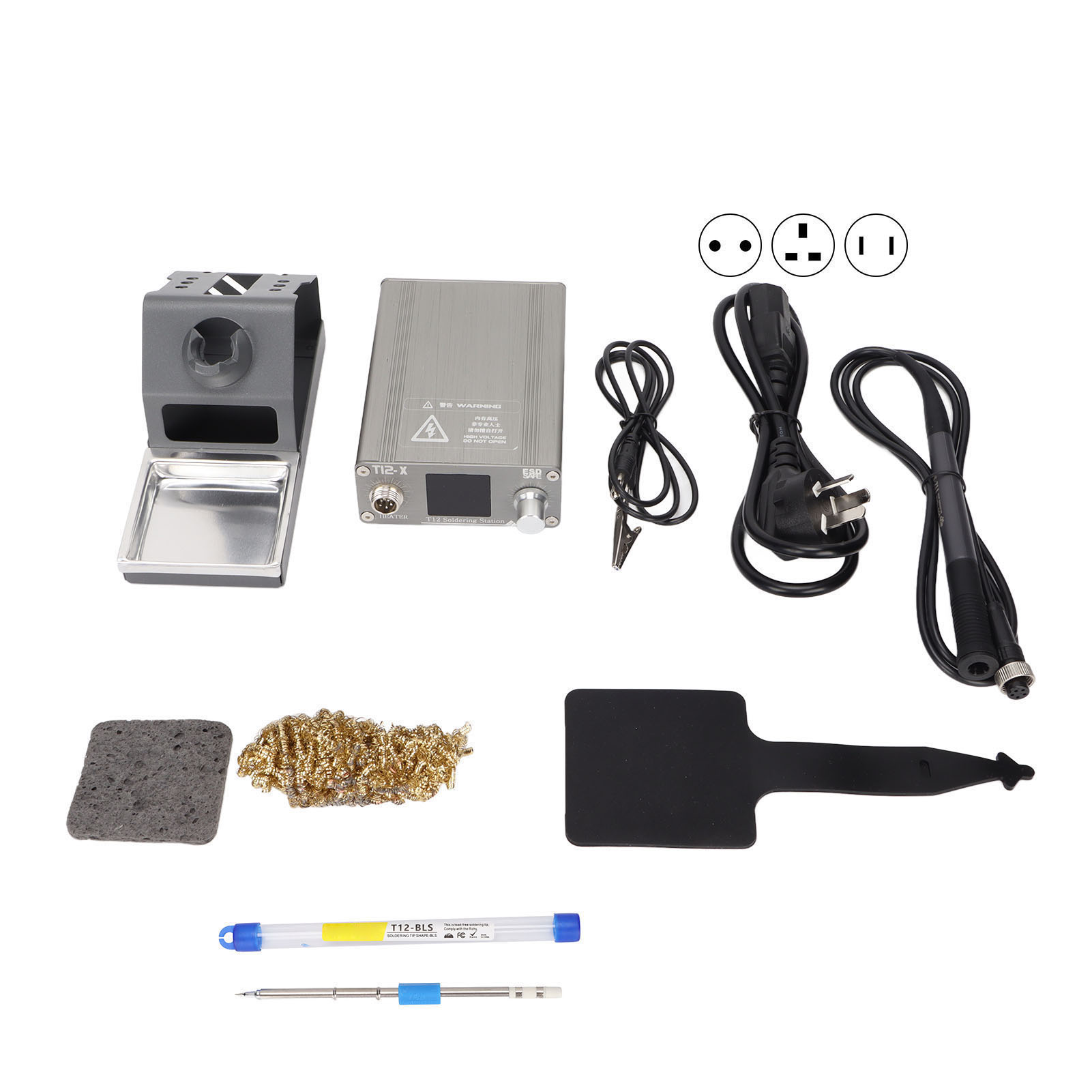 T12‑X Soldering Iron 75W Station Temperature Adjustable With LCD Digital Dis - Picture 27 of 28