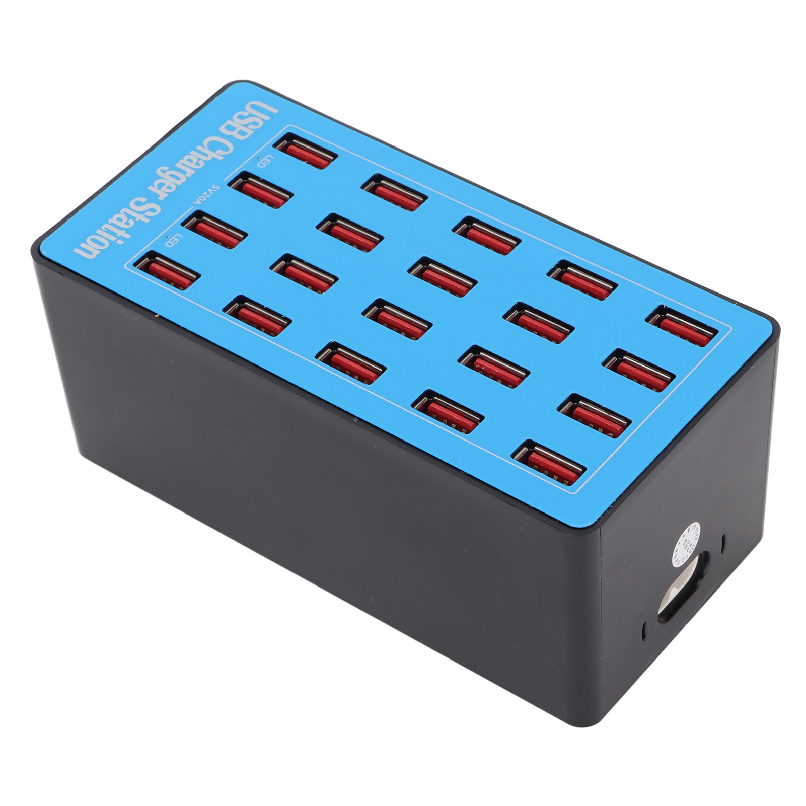 WLXA5+ 100W 20-Port USB Fast Charging Station Wall Power Adapter
