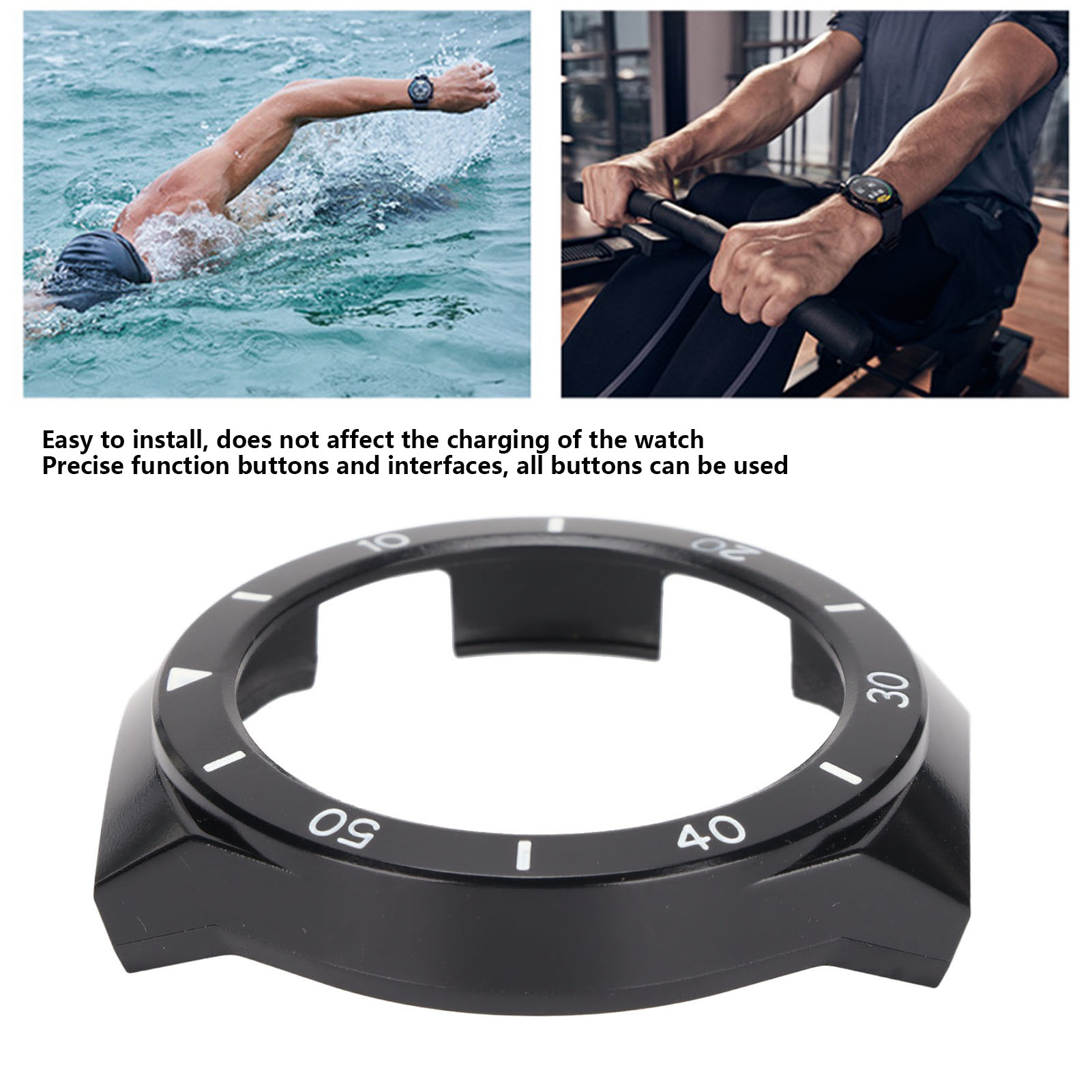 Protective Case For Watch GT 2E Watch Wristband Screen Protector Shel DOB - Photo 17 sur 21