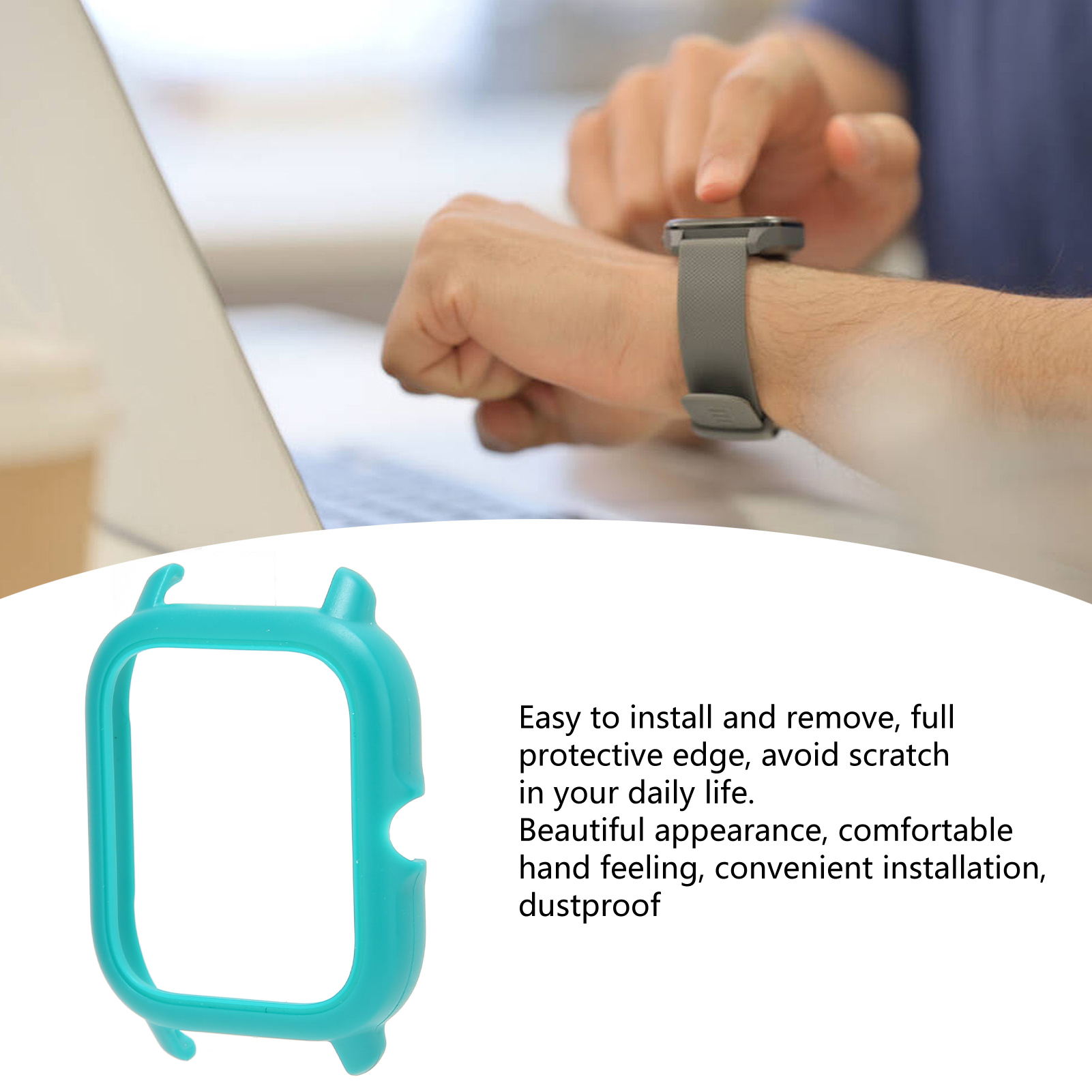 PC Watch Protective Case Bumper Frame Screen Protector Case Shell For