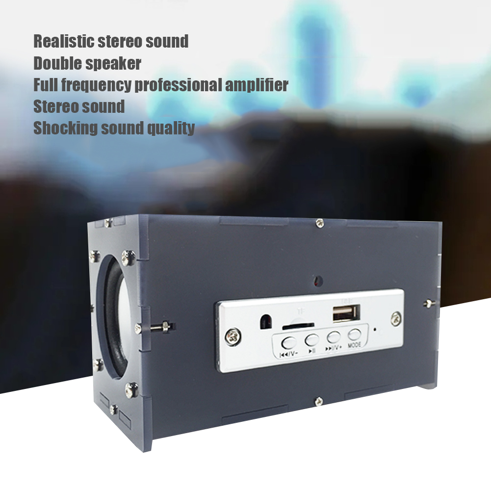 BT Speaker DIY Kit MP3 Music Pack Stereo Sound 3W Mini Power Amplifier With R DB - Zdjęcie 9 z 16