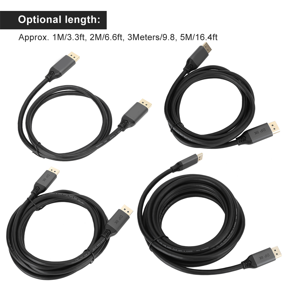 1.4 MaletoMale To MaletoMale Cable Wire Line For 8K Universal Compatibi CB - Afbeelding 21 van 27