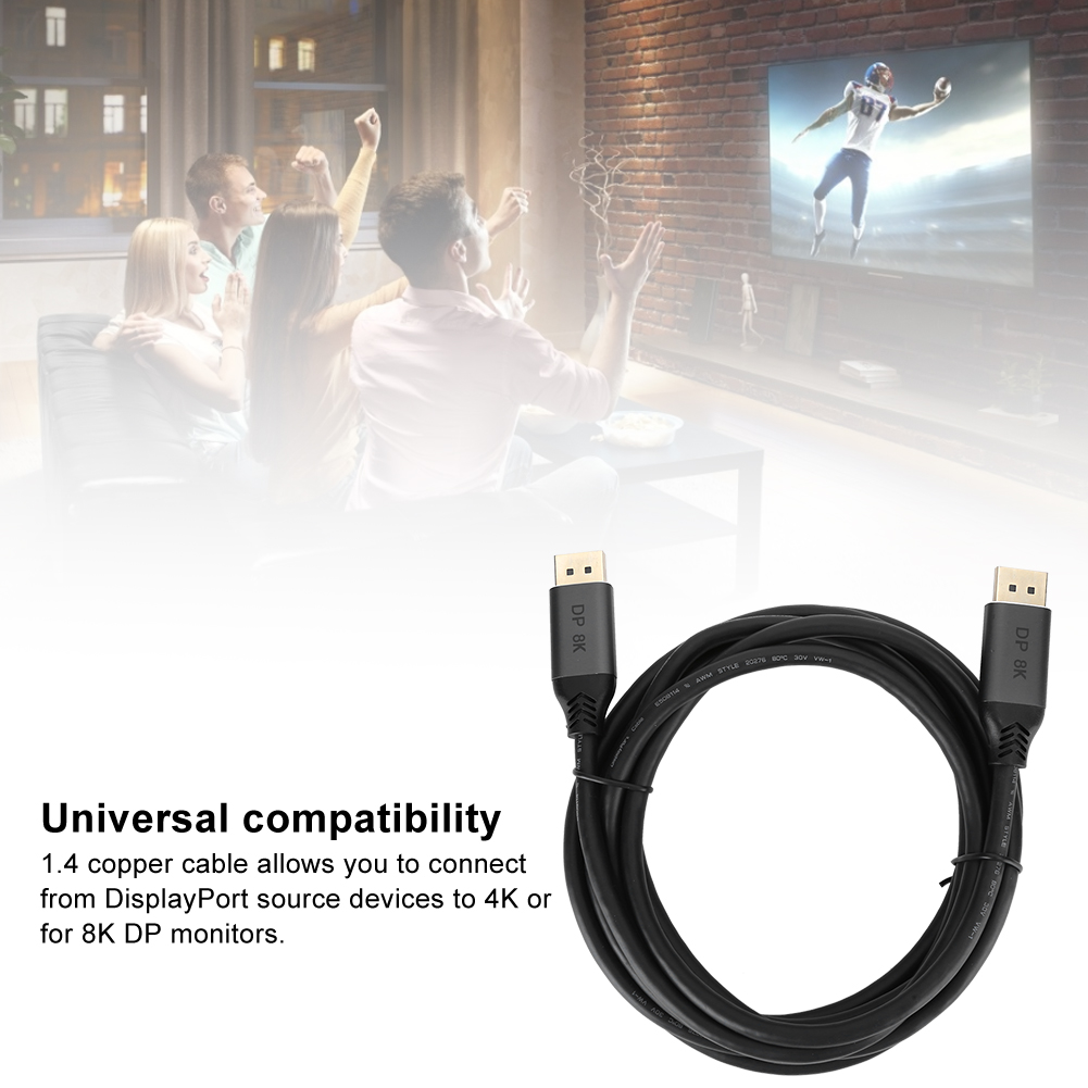 1.4 MaletoMale To MaletoMale Cable Wire Line For 8K Universal Compatibi CB - Afbeelding 19 van 27