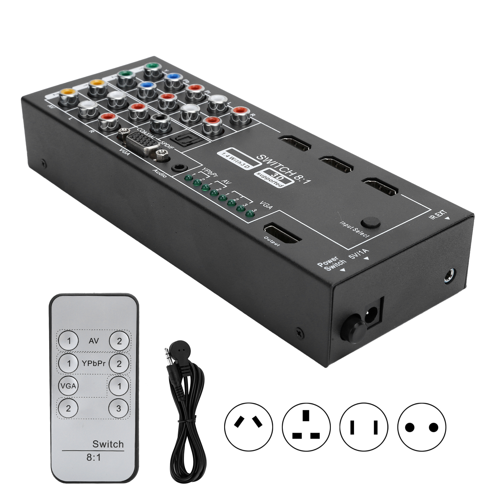 100240V M001 MultiFunctional Extractor Switcher With 8 Inputs To 1 DB - Afbeelding 15 van 21