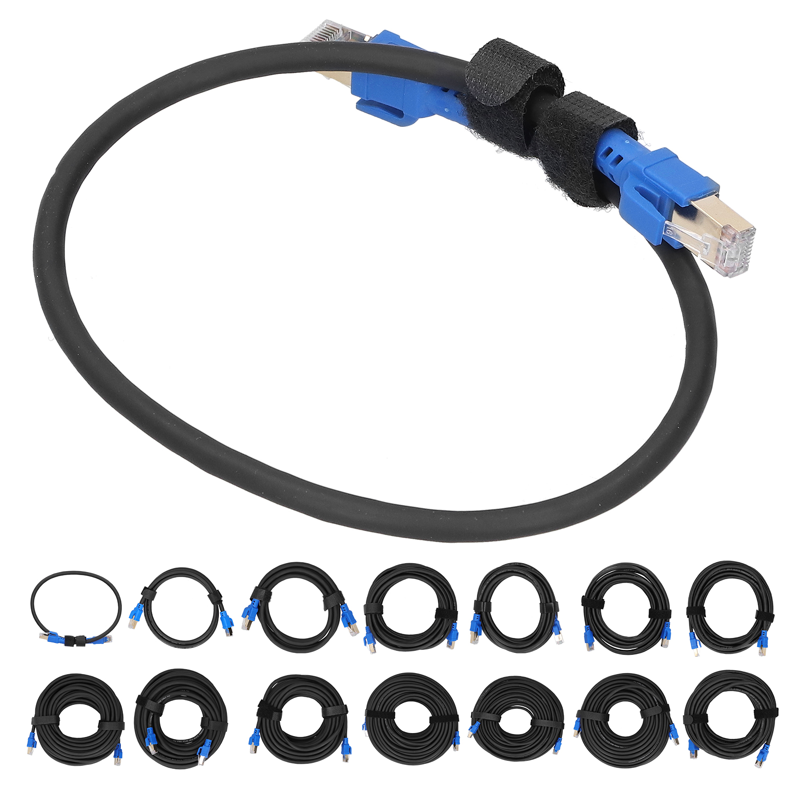40Gbps 2000Mhz Cat8 Ethernet Cable Gold Plated RJ45 Conductor LAN Wires For H FY - Afbeelding 14 van 19
