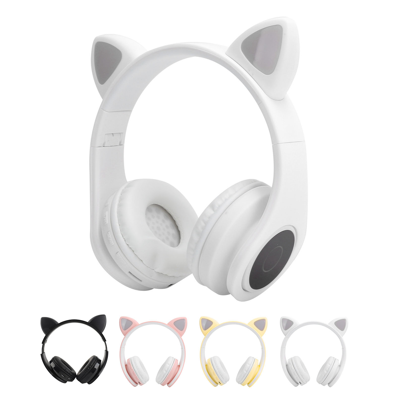 LED Noise Reduction Headset Cat Ear Shape BT 5.0 Headset With Mic For Young P FY - Afbeelding 31 van 31