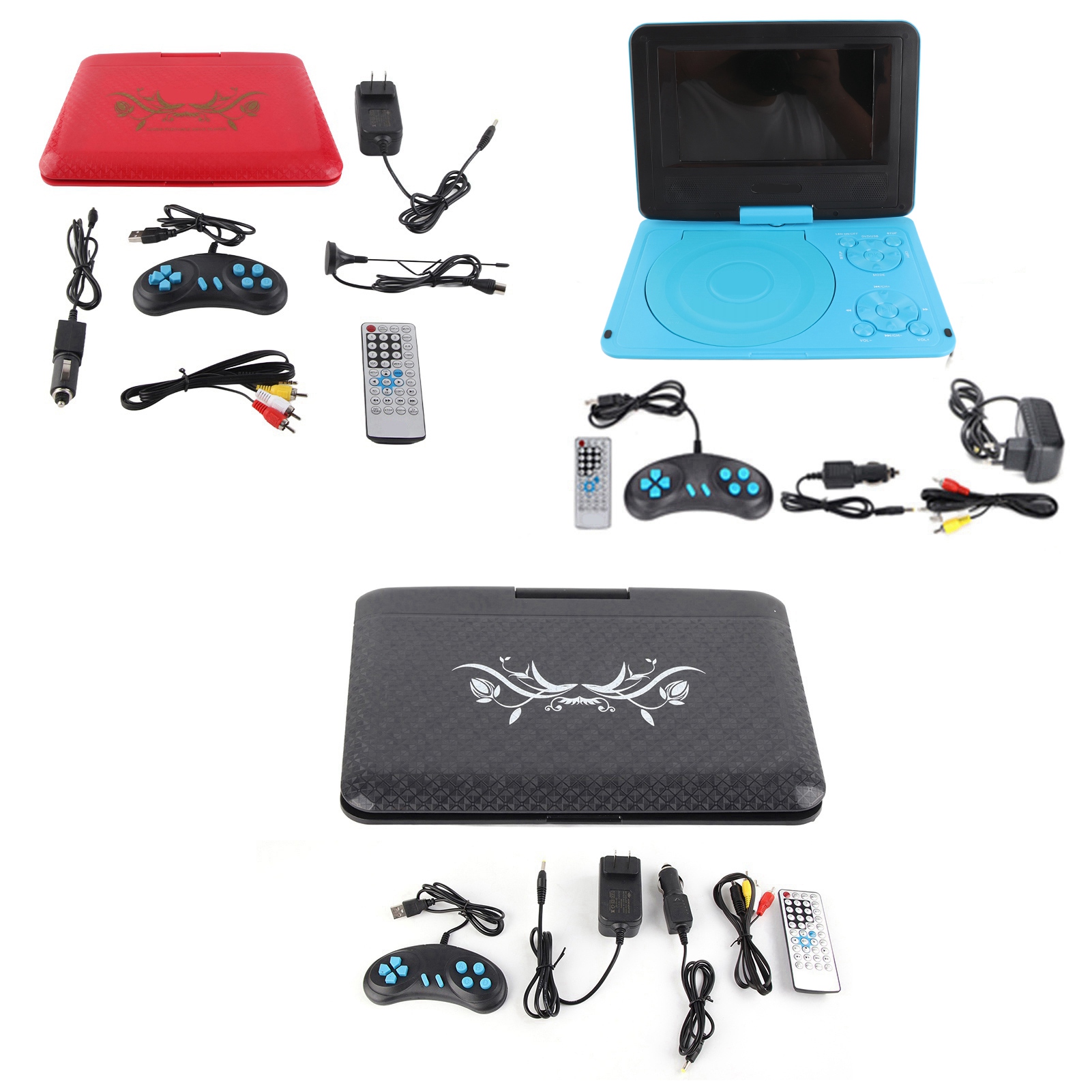 6.8in Portable HD Children's DVD Player Multifunctional Convenient Car TV Pl Hot - Bild 51 von 57