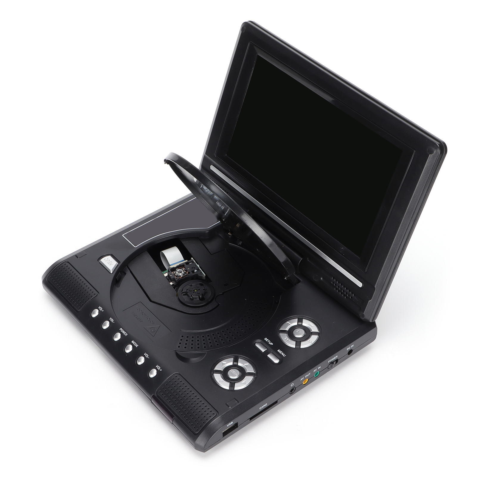 Reproductor de DVD Portátil HD 270° Reproductor de DVD Móvil con Control Remoto USB - Imagen 32 de 48