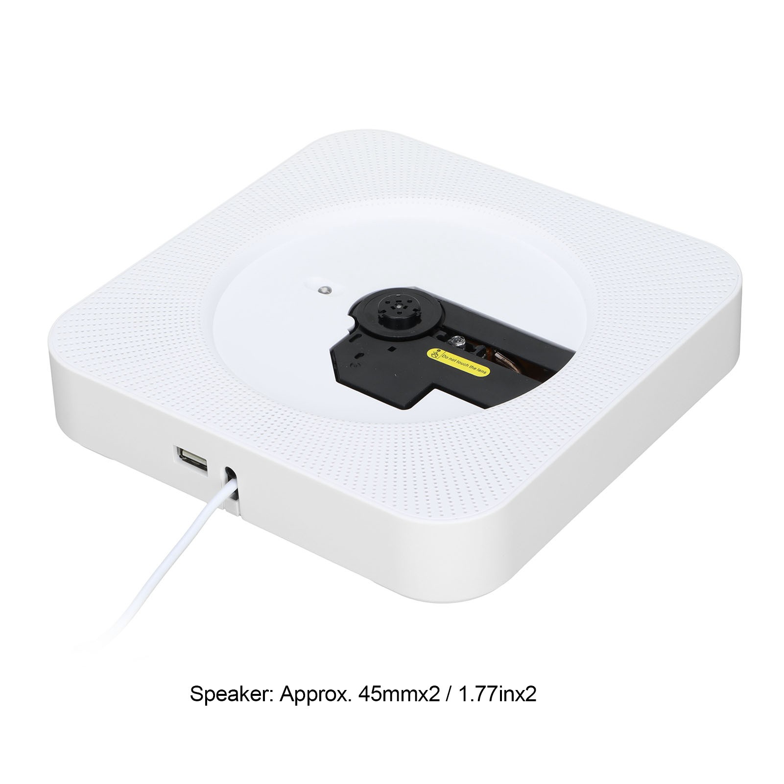 Wall Mounted CD Player Portable Remote Control BT Music CD Player For Home W NEW - Imagen 15 de 16
