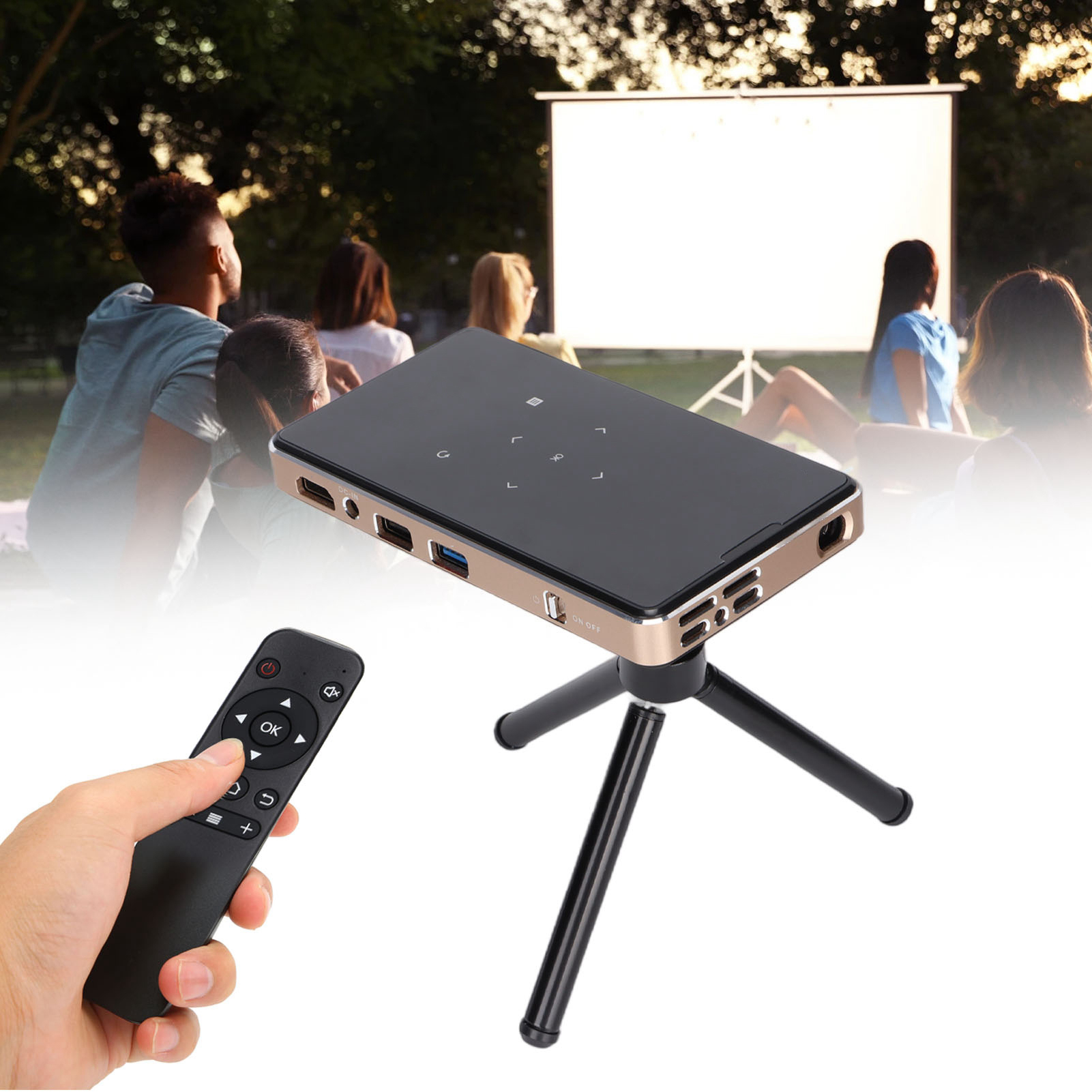 Mini Portable Projector BT WiFi Outdoor Wireless Display DLP Pocket Pro ZZ1 - Picture 15 of 21