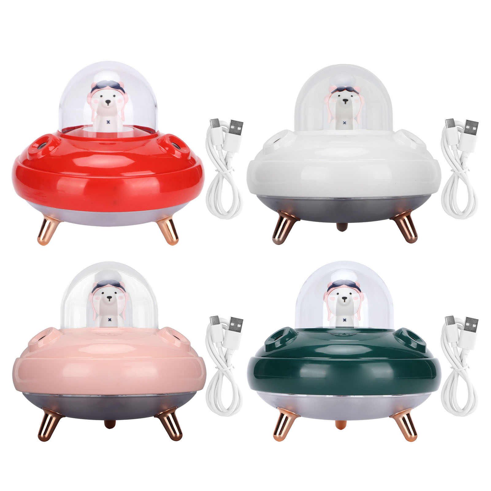 Cute Mini Humidifier 500ml Double Nozzles Small Cool Mist Humidifier For FY - Bild 28 von 36