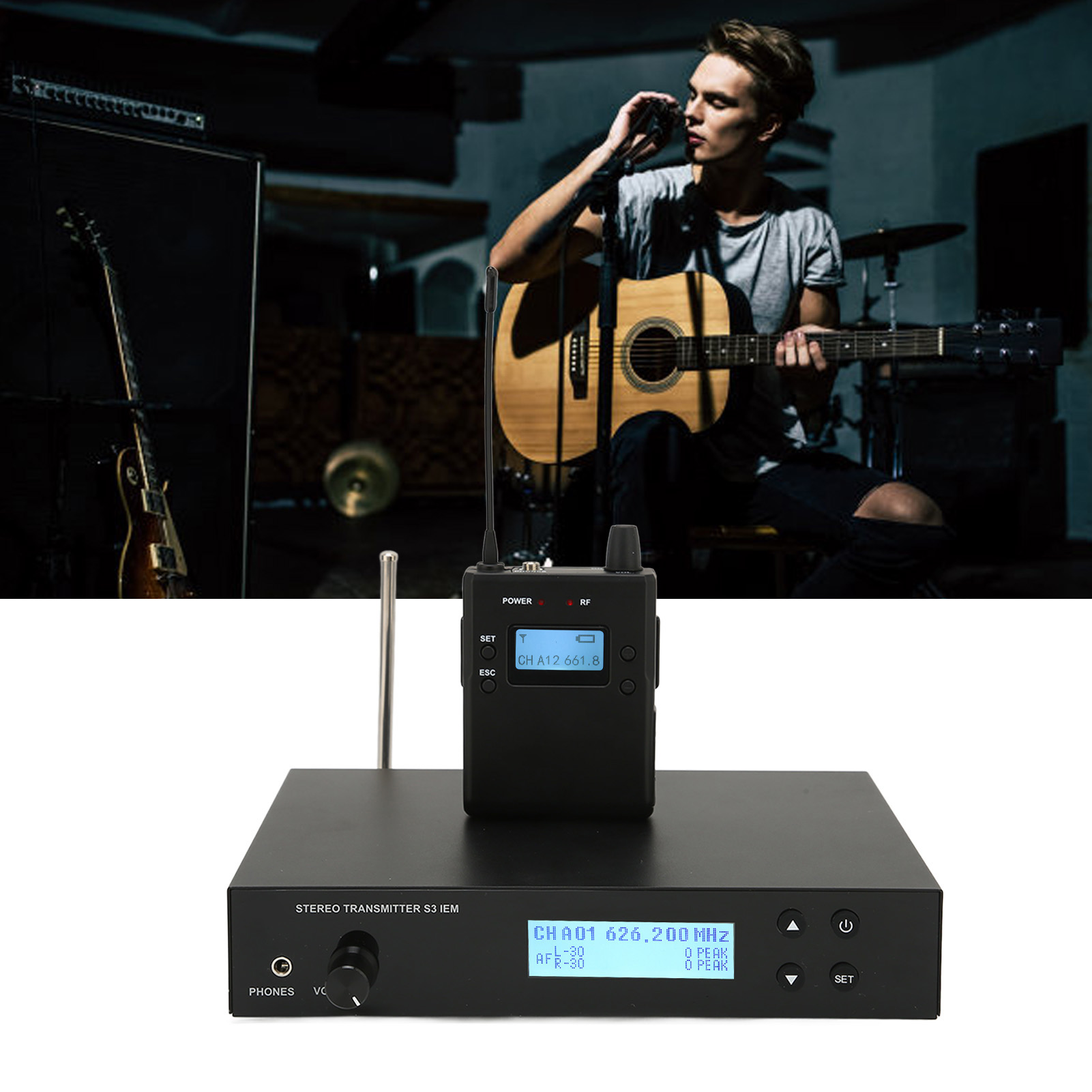 Wireless Earbud Monitor System 626‑662MHz 90dB 3 Modes Monitor Ear Return S HLF - Picture 23 of 24