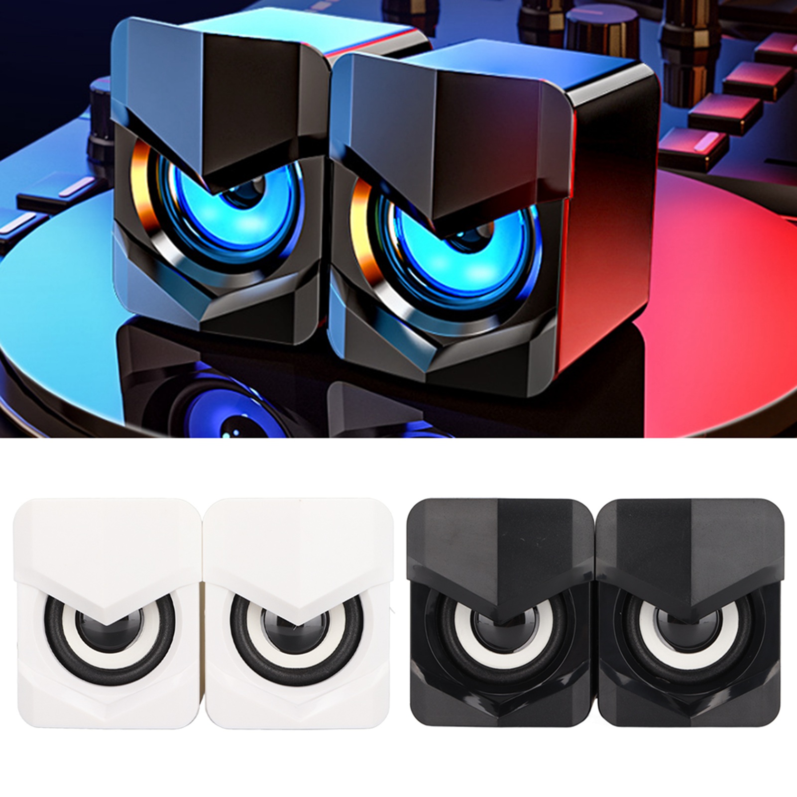 Desktop Speaker USB Powered Heavy Subwoofer Desktop Mini LED Speaker For Pal SD3 - Picture 16 of 18