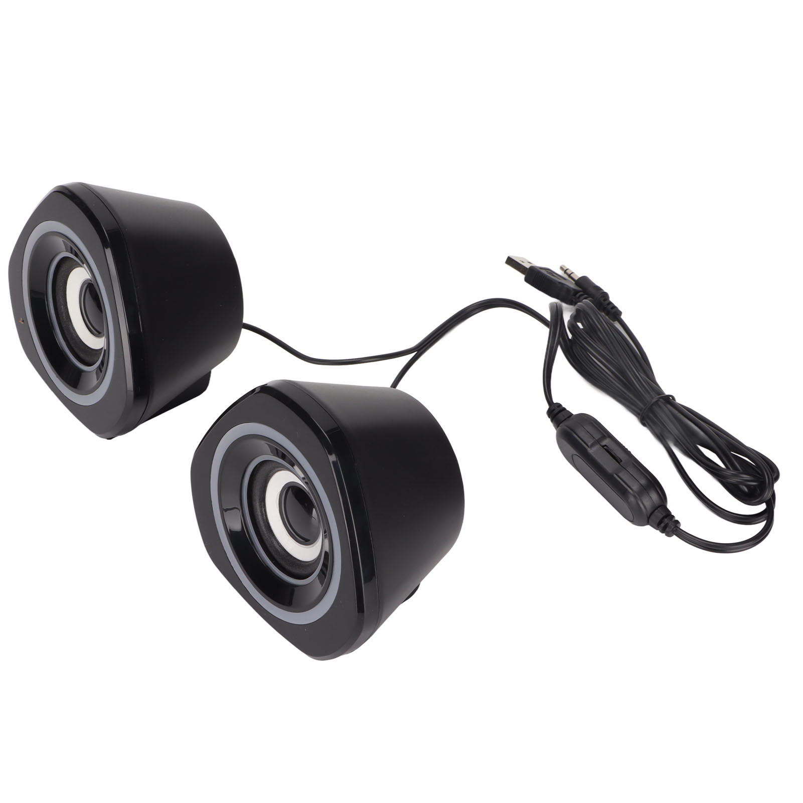 Computer Speakers Small USB Powered Plug And Play Wired Desktop Speakers With CB - Afbeelding 28 van 28