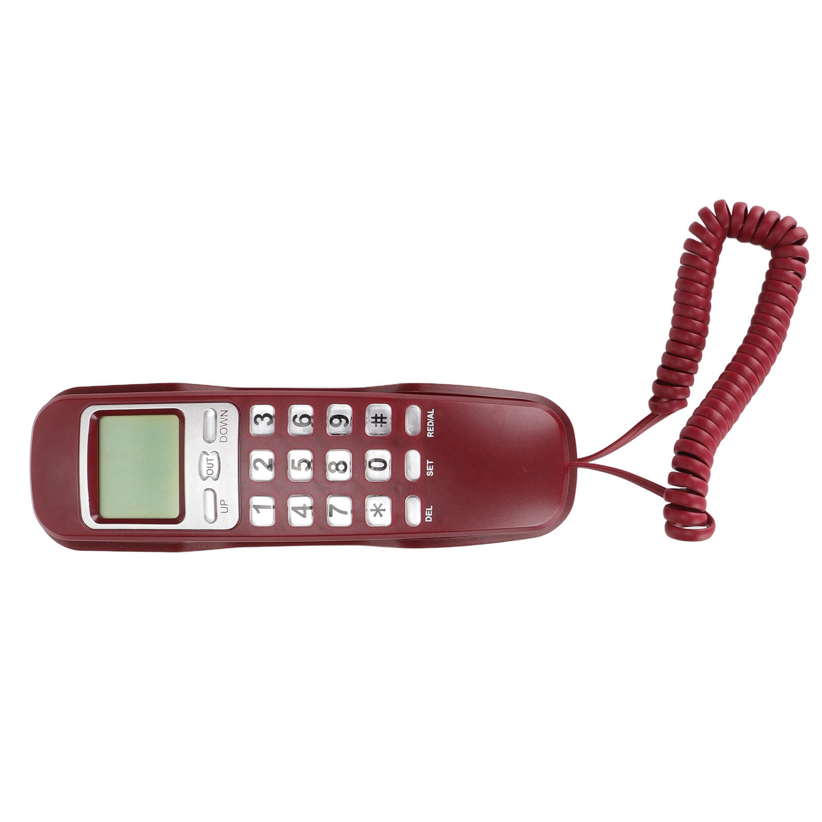 Telefon przewodowy Ponowne dializowanie Wyświetlacz LCD Mały przewodowy telefon stacjonarny do domu w roku budżetowym - Zdjęcie 23 z 31