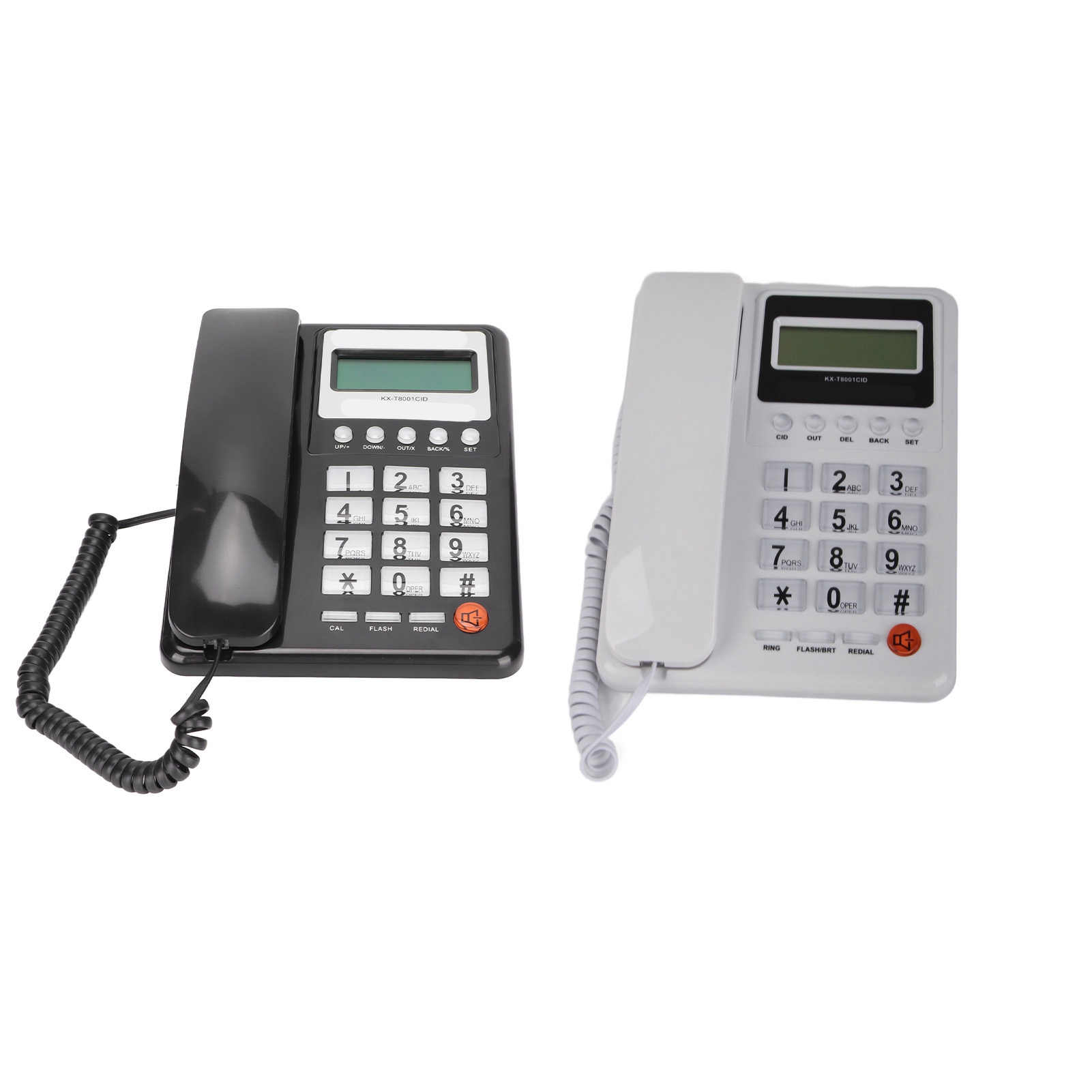 KXT8001CID Telefon stacjonarny Przewodowy Dom Hotel Telefon stacjonarny z wyświetlaczem LCD Re CB - Zdjęcie 24 z 29