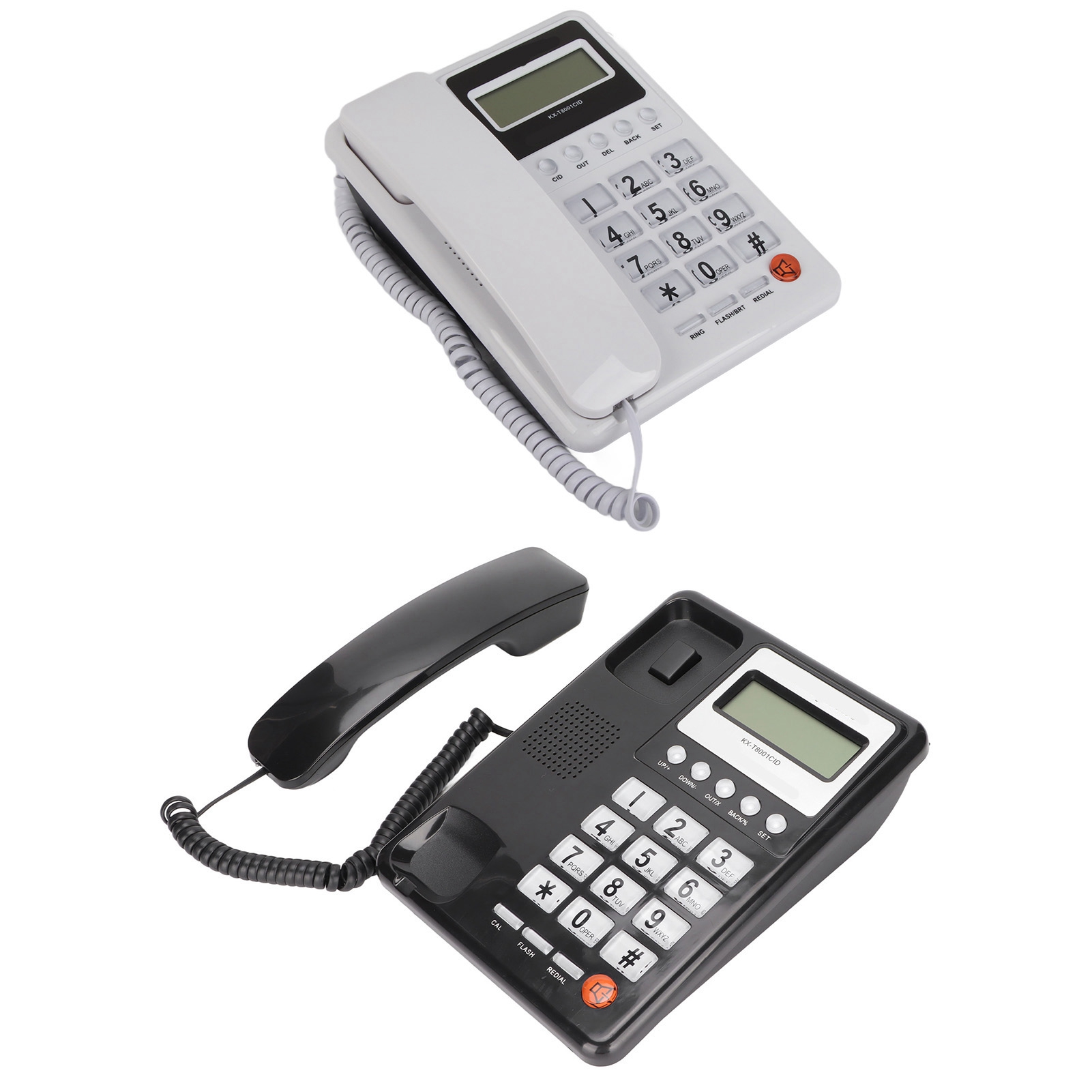 KXT8001CID Telefon stacjonarny Przewodowy Dom Hotel Telefon stacjonarny z wyświetlaczem LCD Re CB - Zdjęcie 26 z 29