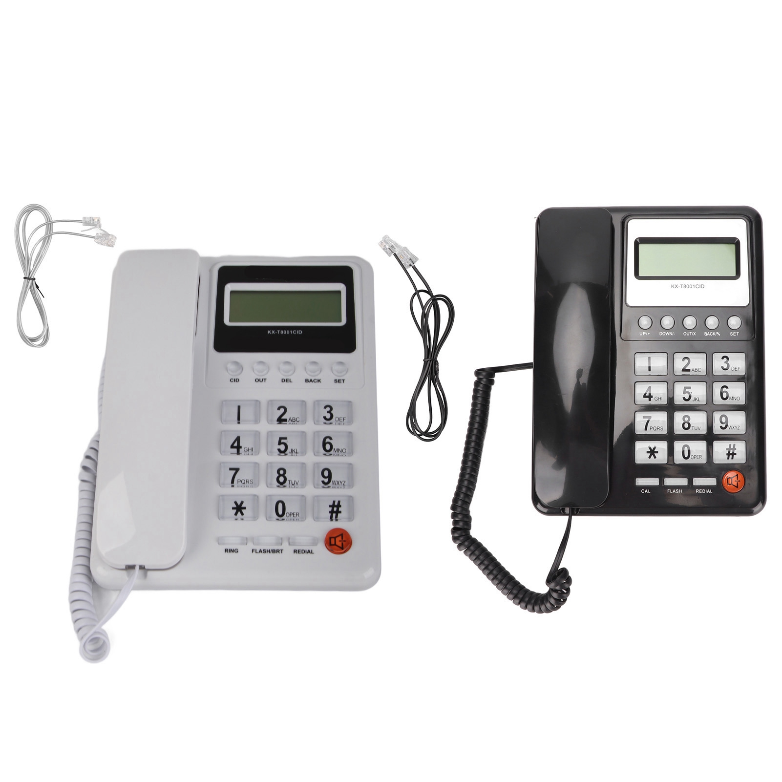 KXT8001CID Telefon stacjonarny Przewodowy Dom Hotel Telefon stacjonarny z wyświetlaczem LCD Re FY - Zdjęcie 27 z 29