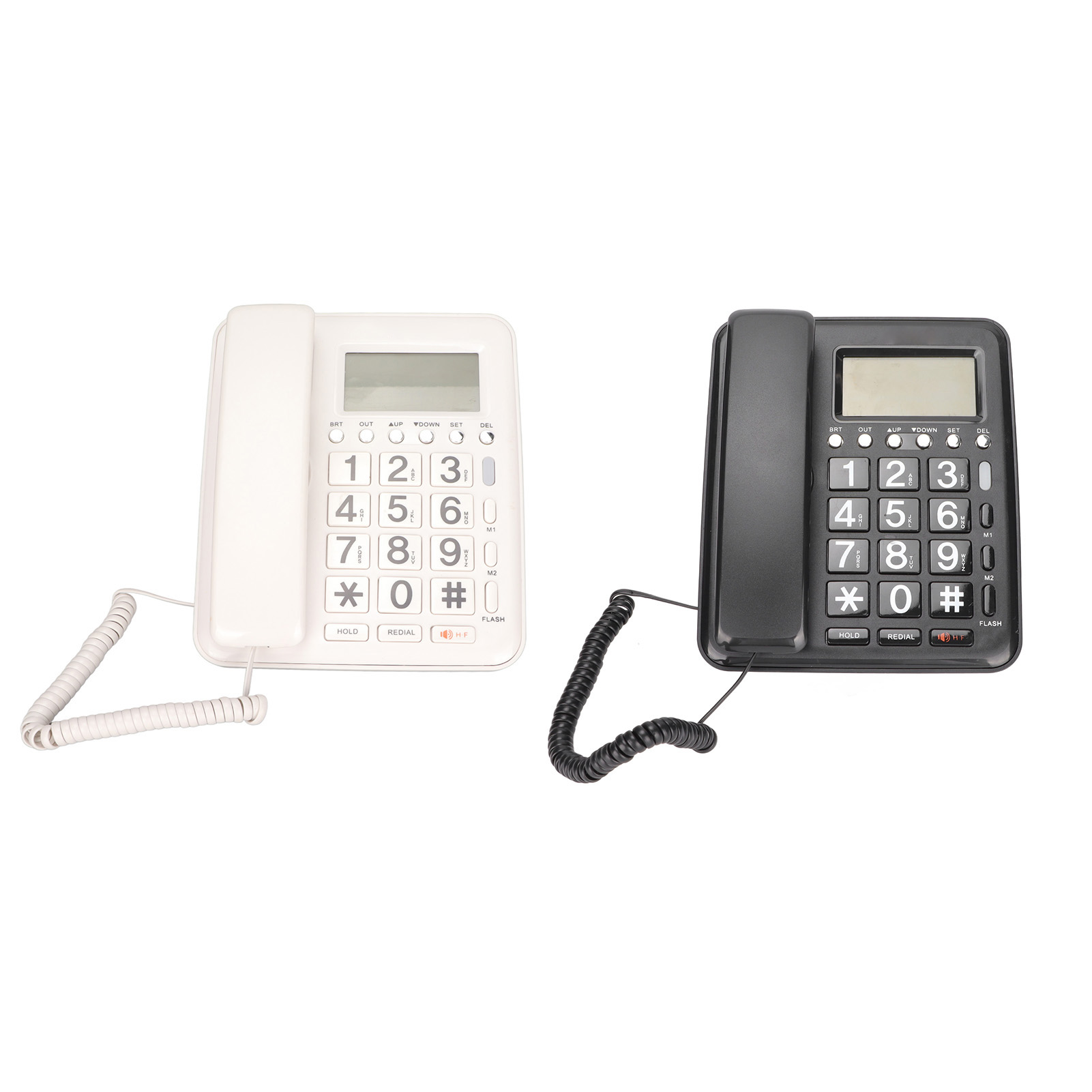 Corded Telephone Caller ID Full Hands Free Fixed Landline With Blue Screen Fo CB - Afbeelding 27 van 28