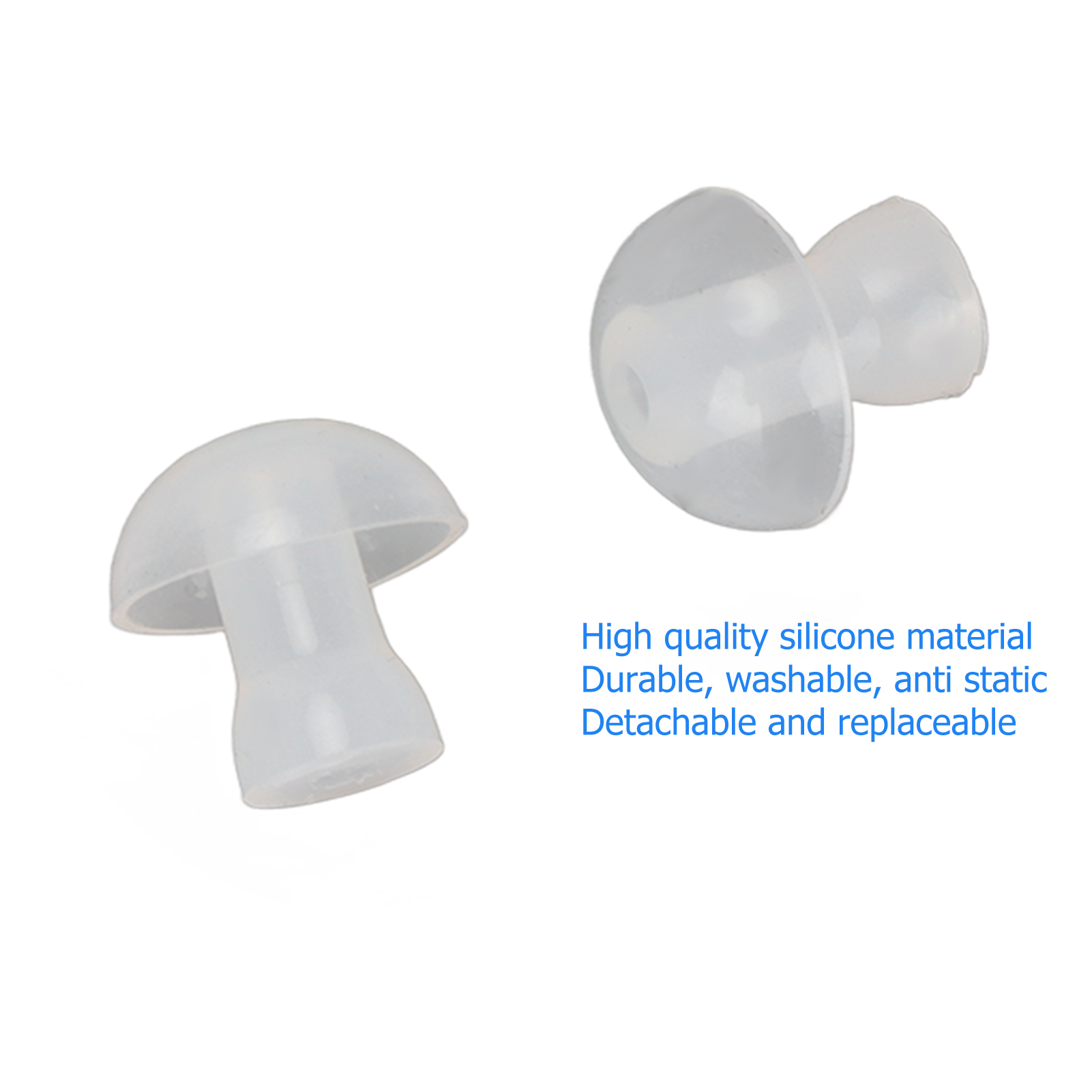 10Pcs Soft Silicone Hearing Aid Ear Tips Replacement for Hearing Aid Earplugs - Picture 13 of 21