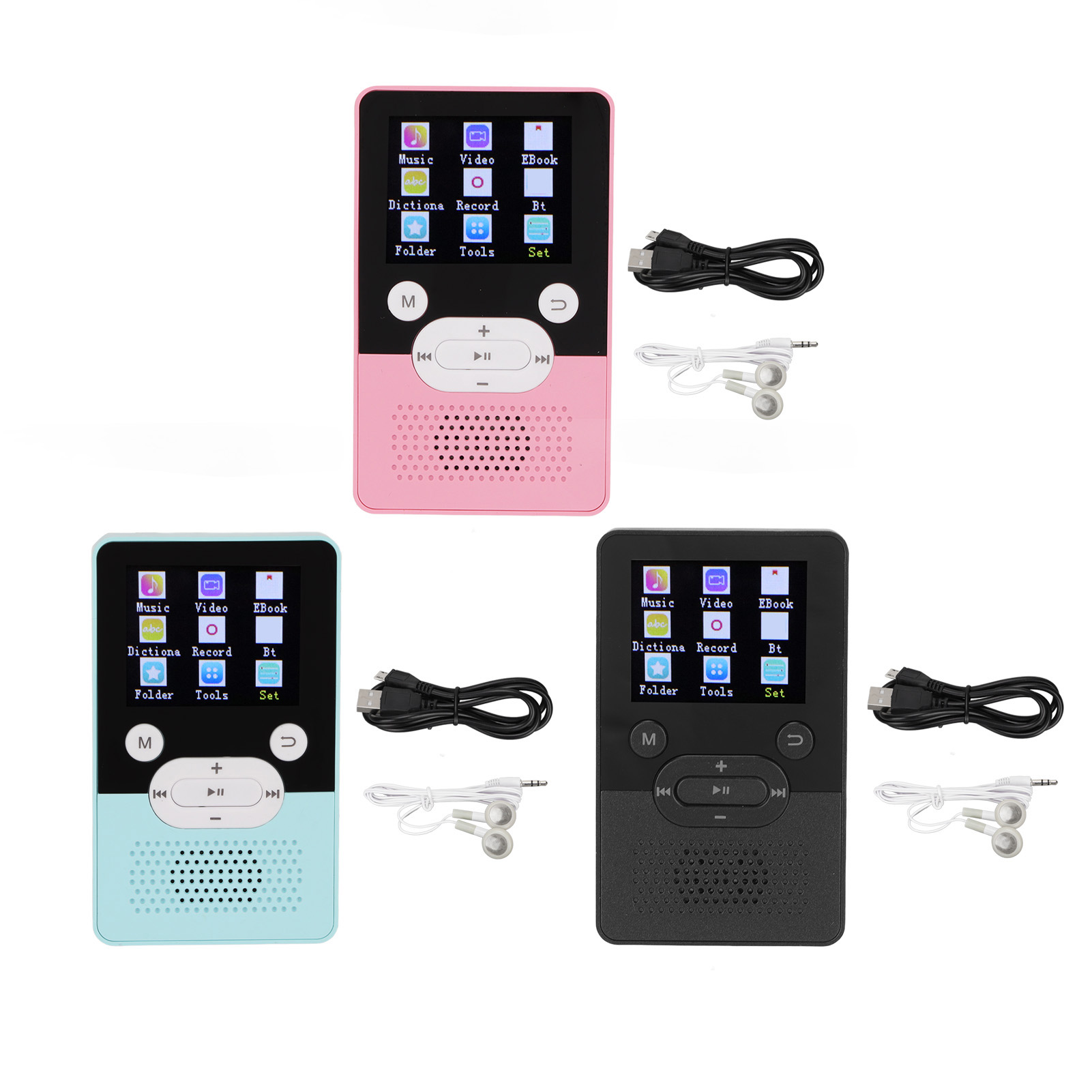 Reproductor de MP4 T9 pantalla a color de 1,8 pulgadas sonido sin pérdidas reproductor de MP3 con soporte BT 4,2 FG - Imagen 26 de 51