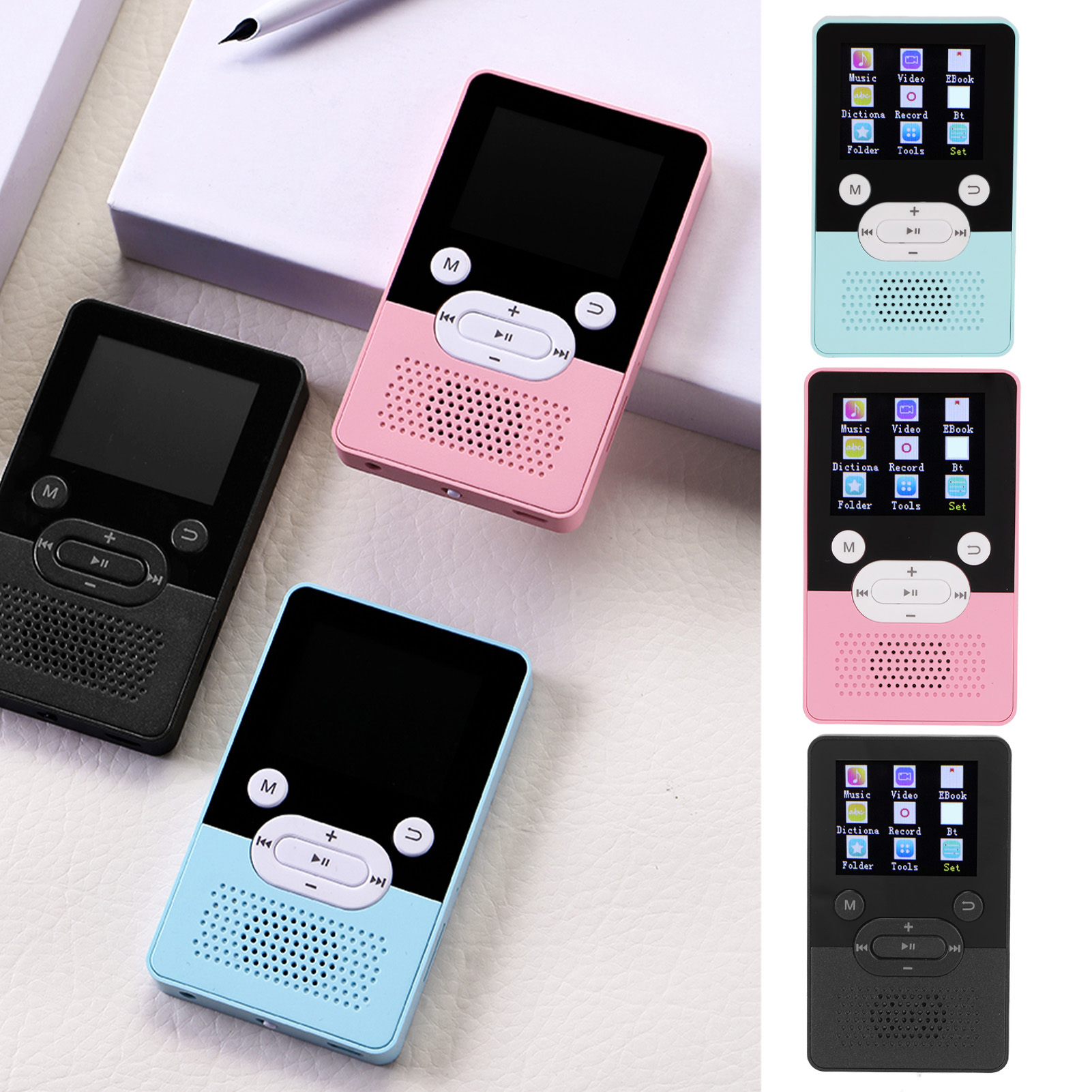 Reproductor de MP4 T9 pantalla a color de 1,8 pulgadas sonido sin pérdidas reproductor de MP3 con soporte BT 4,2 - Imagen 31 de 51