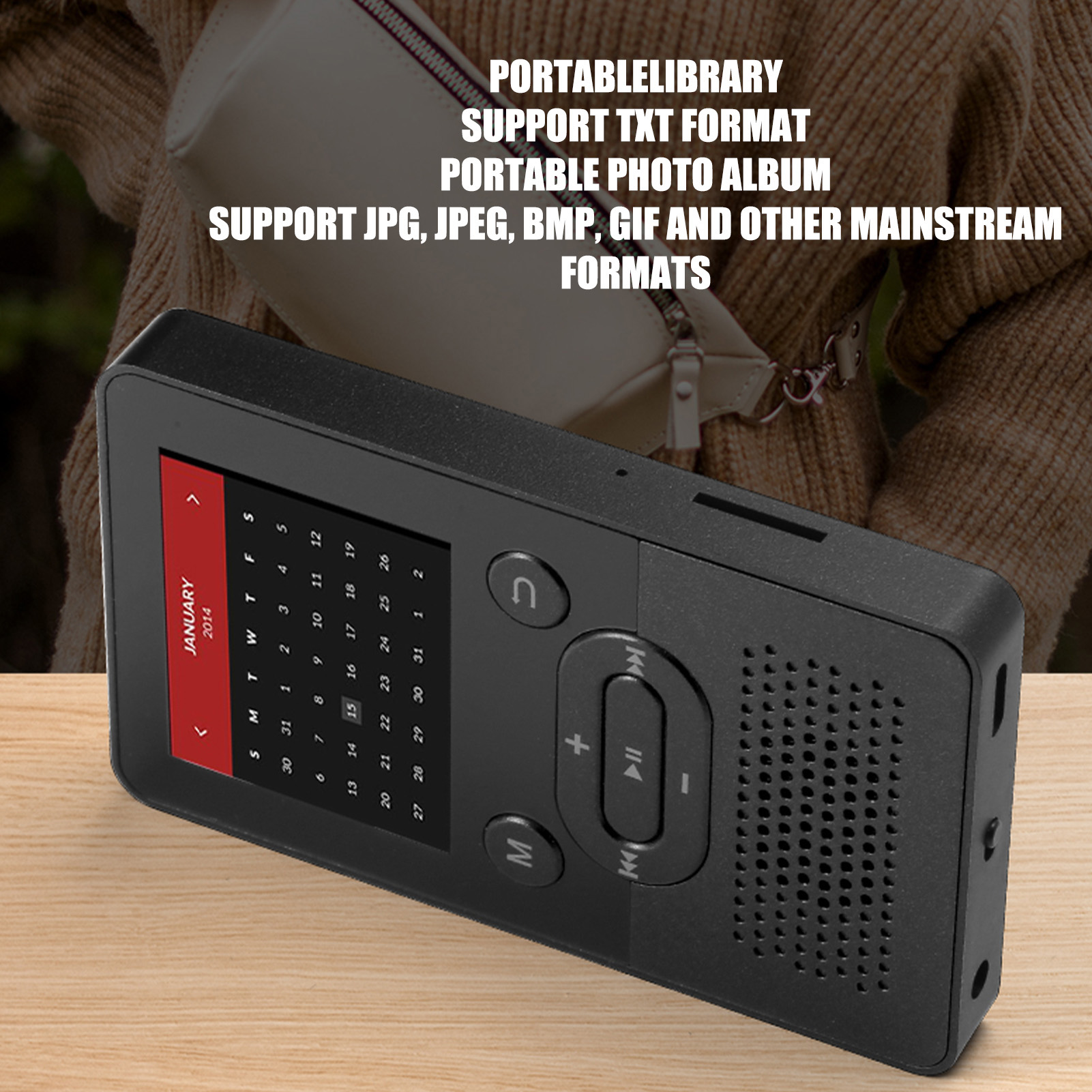 Reproductor de MP4 T9 pantalla a color de 1,8 pulgadas sonido sin pérdidas reproductor de MP3 con soporte BT 4,2 FG - Imagen 33 de 51